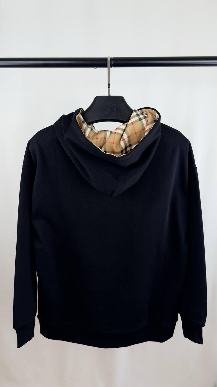 Burberry Equestrian Knight Design EKD Hoodie Men's Women's in Black Color Reps Sale UK Best Quality Sale AAA Replica