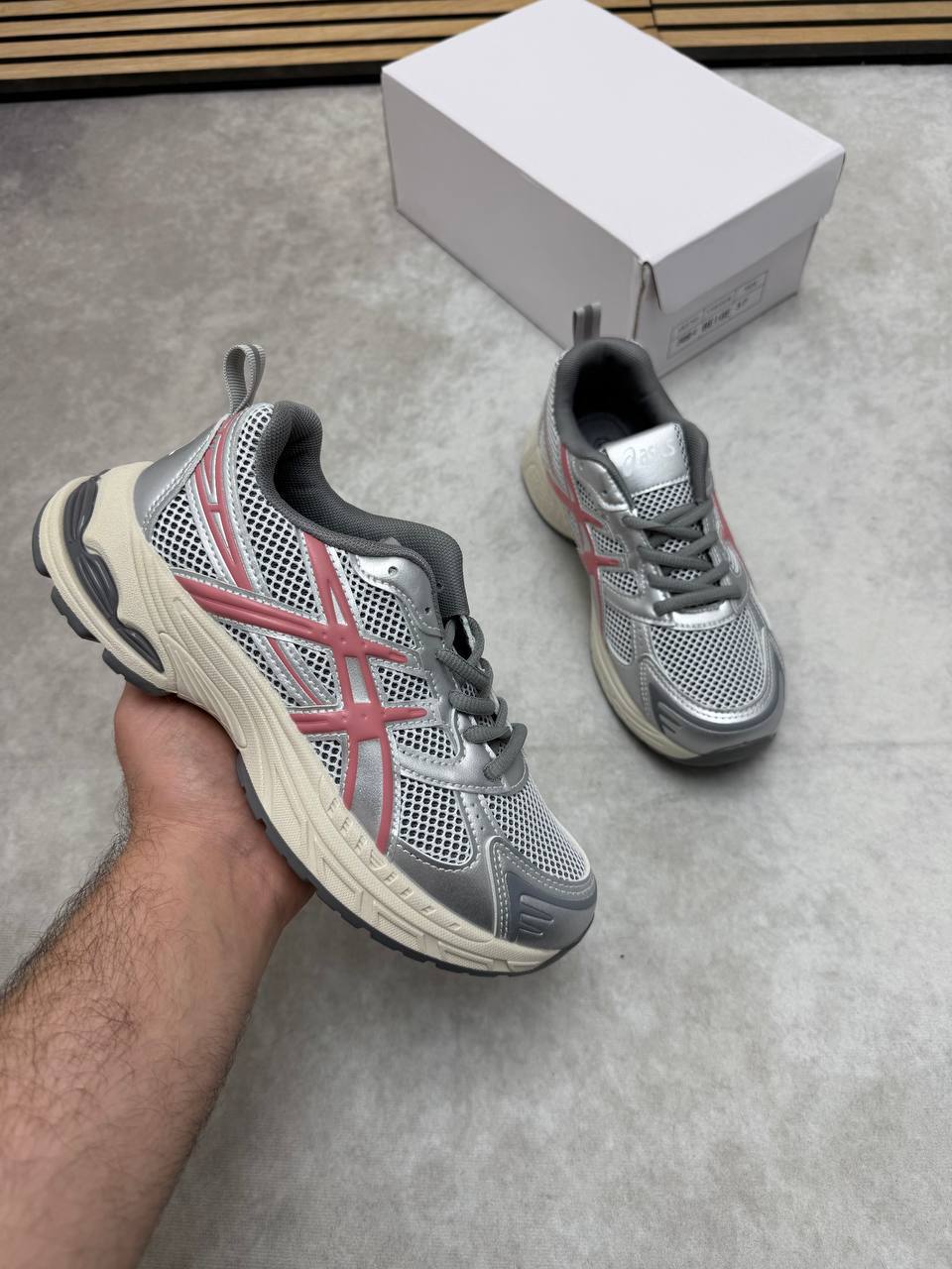 Asics Gel-Kayano 14 Silver Papaya 1203A740-101 Trainers Women's Reps Sale UK Best Quality AAA Replica