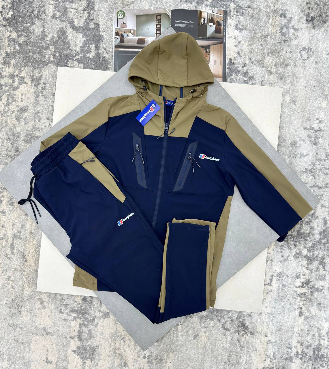Berghaus Intervale Tech Tracksuits Mens in Brown/Navy Color Reps Sale UK Best Quality AAA Replica