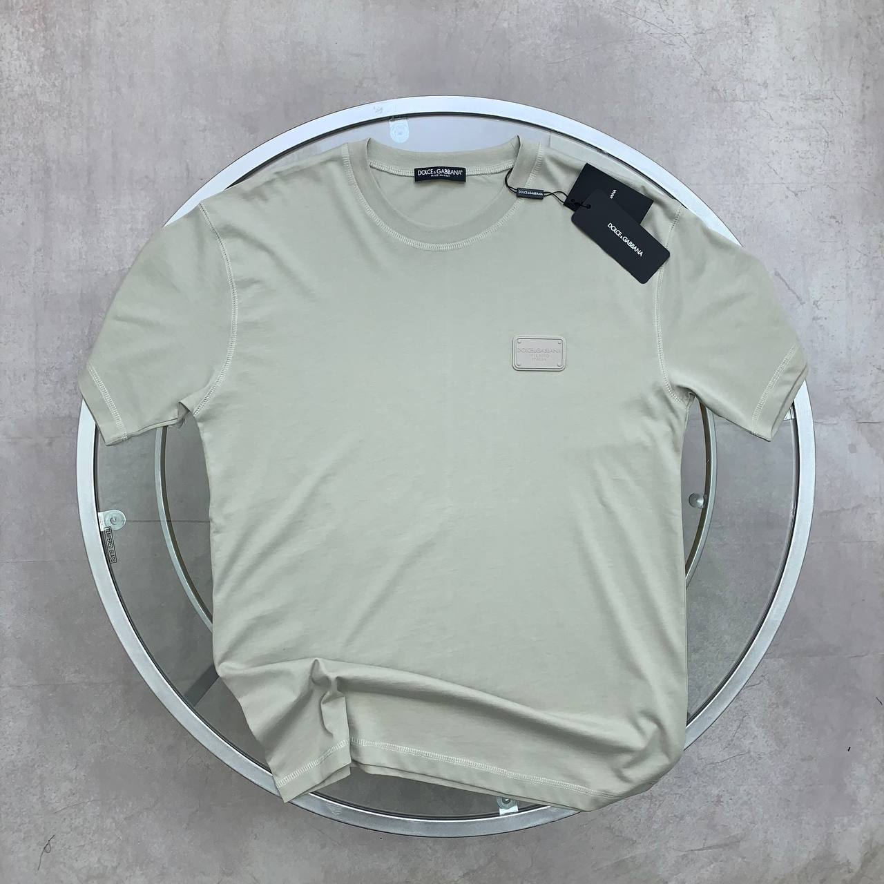Dolce & Gabbana Logo-Plaque Men's Women's T-Shirts in Different Colors Reps Sale UK Best Quality Sale AAA Replica