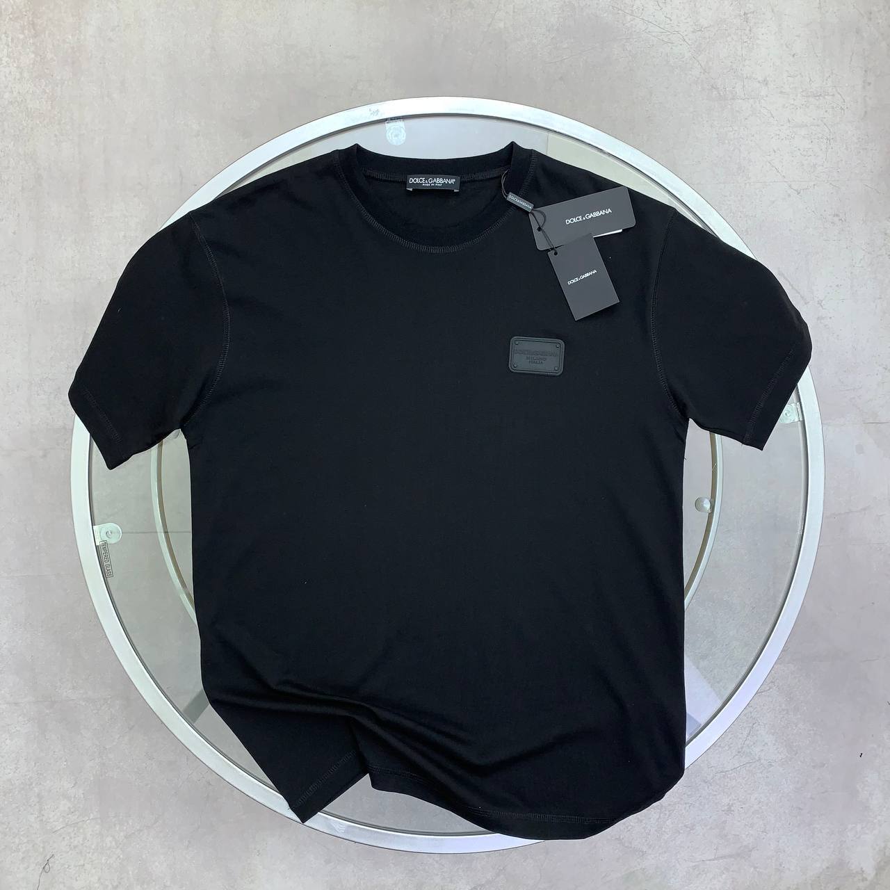 Dolce & Gabbana Logo-Plaque Men's Women's T-Shirts in Different Colors Reps Sale UK Best Quality Sale AAA Replica