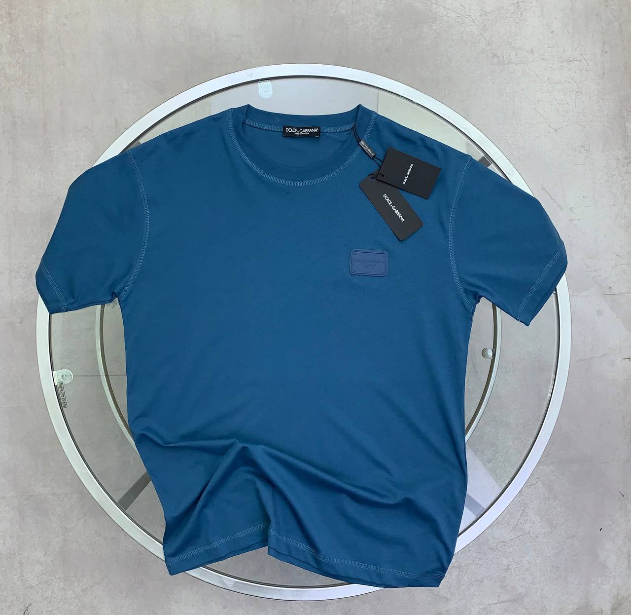 Dolce & Gabbana Logo-Plaque Men's Women's T-Shirts in Different Colors Reps Sale UK Best Quality Sale AAA Replica