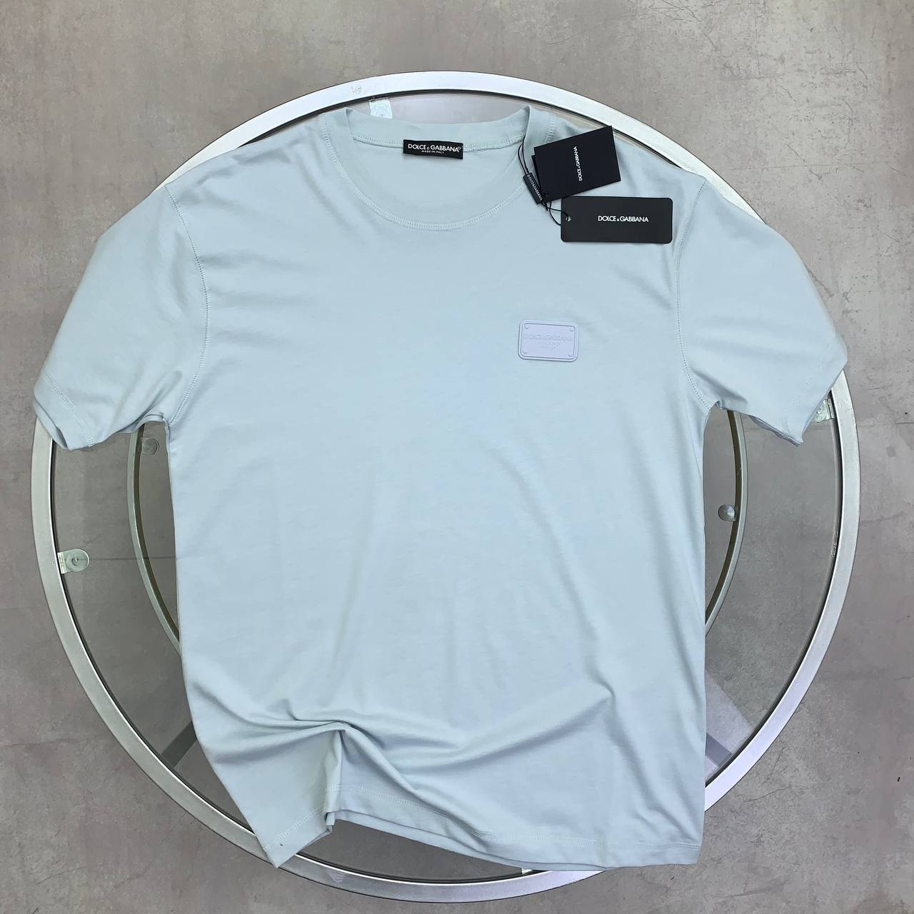 Dolce & Gabbana Logo-Plaque Men's Women's T-Shirts in Different Colors Reps Sale UK Best Quality Sale AAA Replica