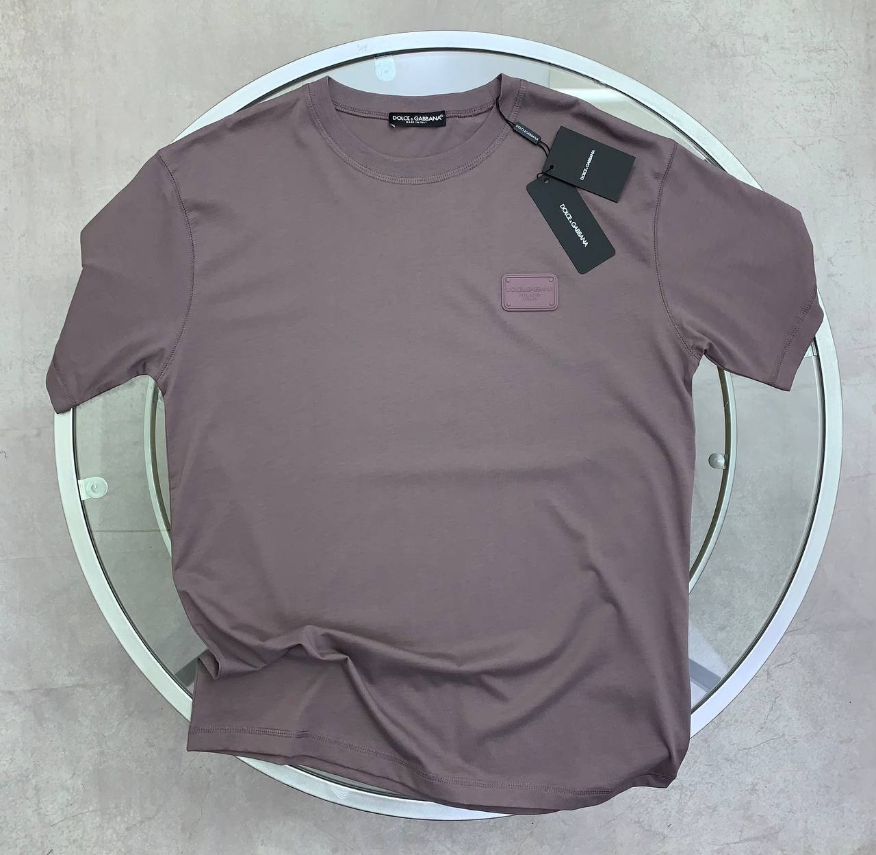 Dolce & Gabbana Logo-Plaque Men's Women's T-Shirts in Different Colors Reps Sale UK Best Quality Sale AAA Replica