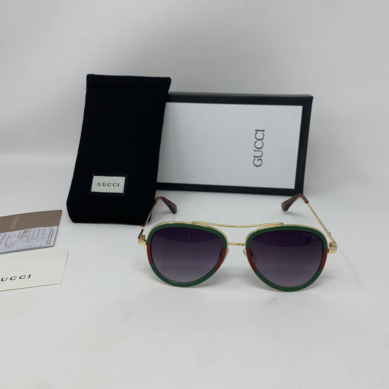 Gucci Web Frame Aviator Sunglasses Men's Women's Reps Sale UK Best Quality AAA Replica