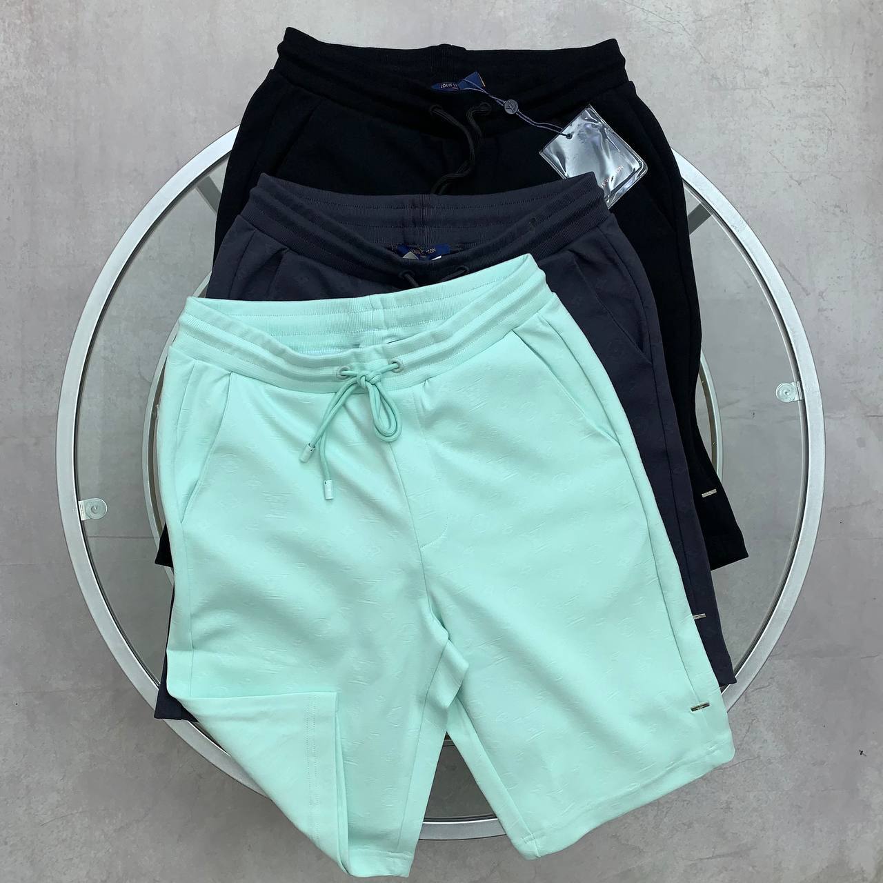 Louis Vuitton Embossed Monogram Pattern Shorts in Different Colors Men's Reps Sale UK Best Quality AAA Replica