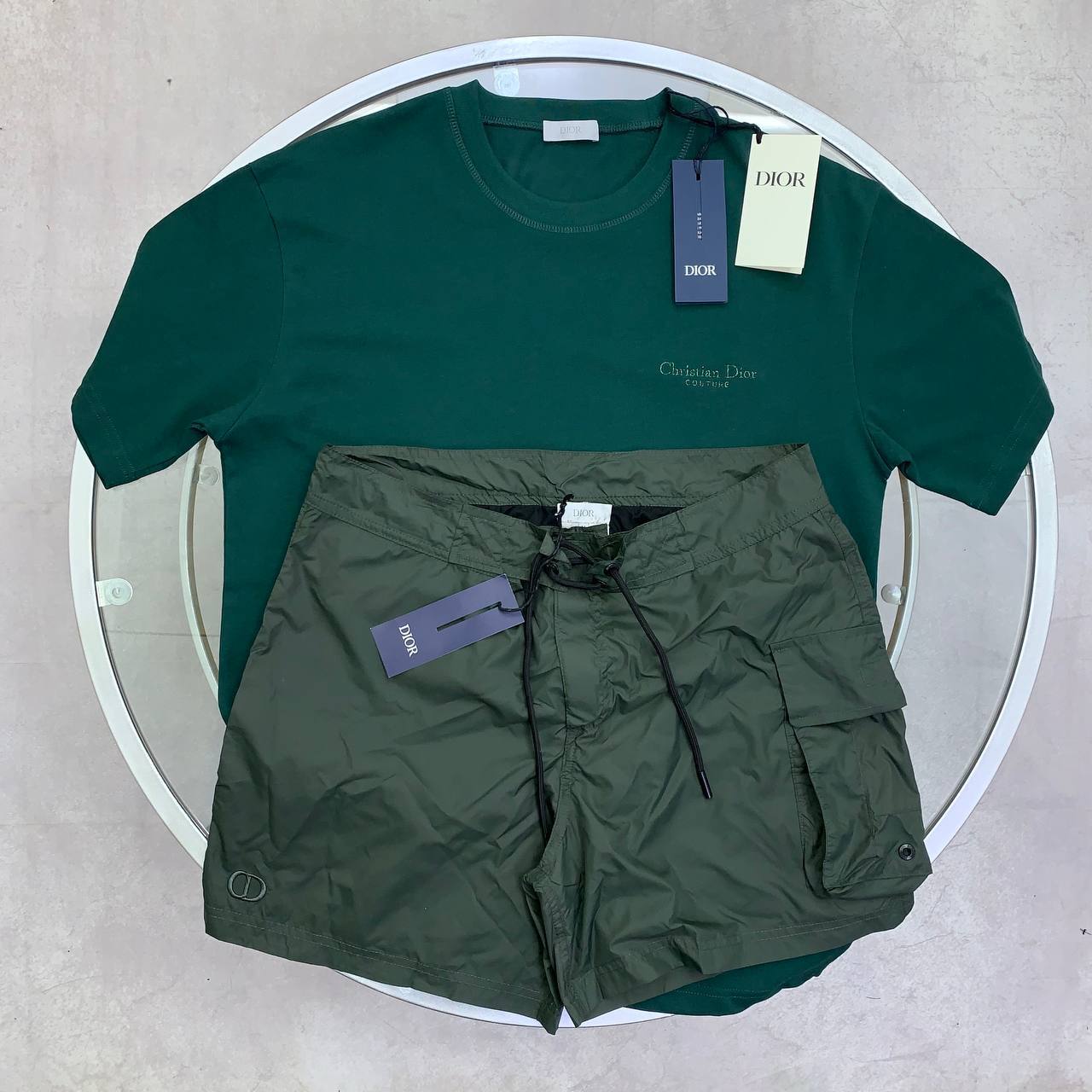 Christian Dior Couture T-Shirts & Shorts Set Men's in Different Colors Reps Sale UK Best Quality Sale AAA Replica