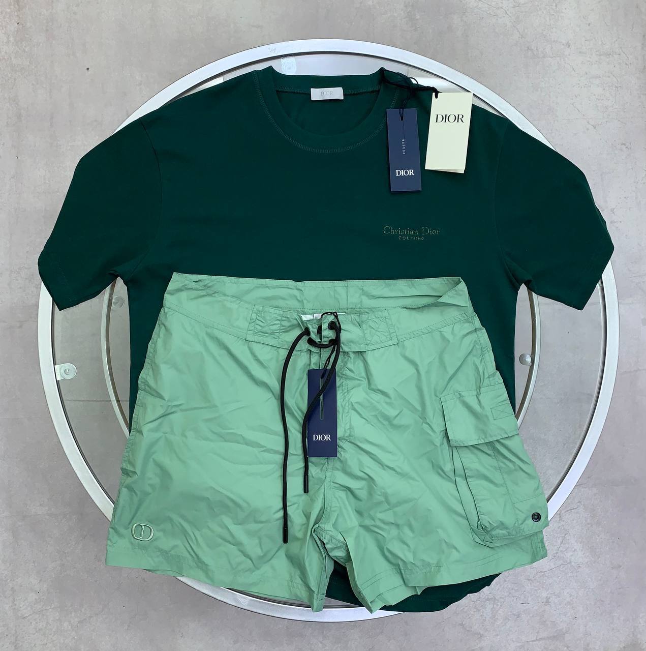 Christian Dior Couture T-Shirts & Shorts Set Men's in Different Colors Reps Sale UK Best Quality Sale AAA Replica