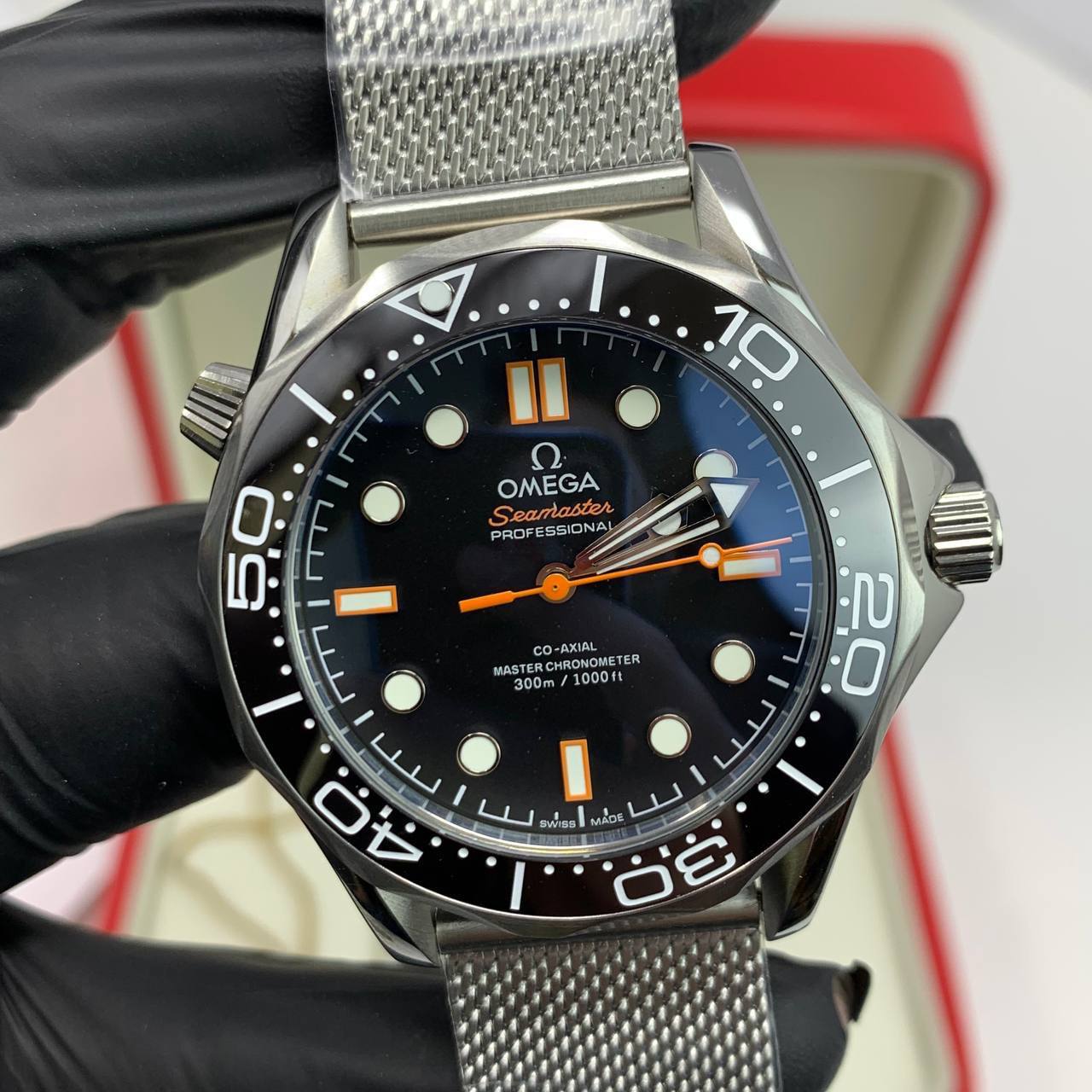 Omega Seamaster Diver Co-Axial Master Chronometer Navy Blue Dial 210.30.42.20.01.018 Men's Watch Reps UK Best Quality Sale AAA Replica