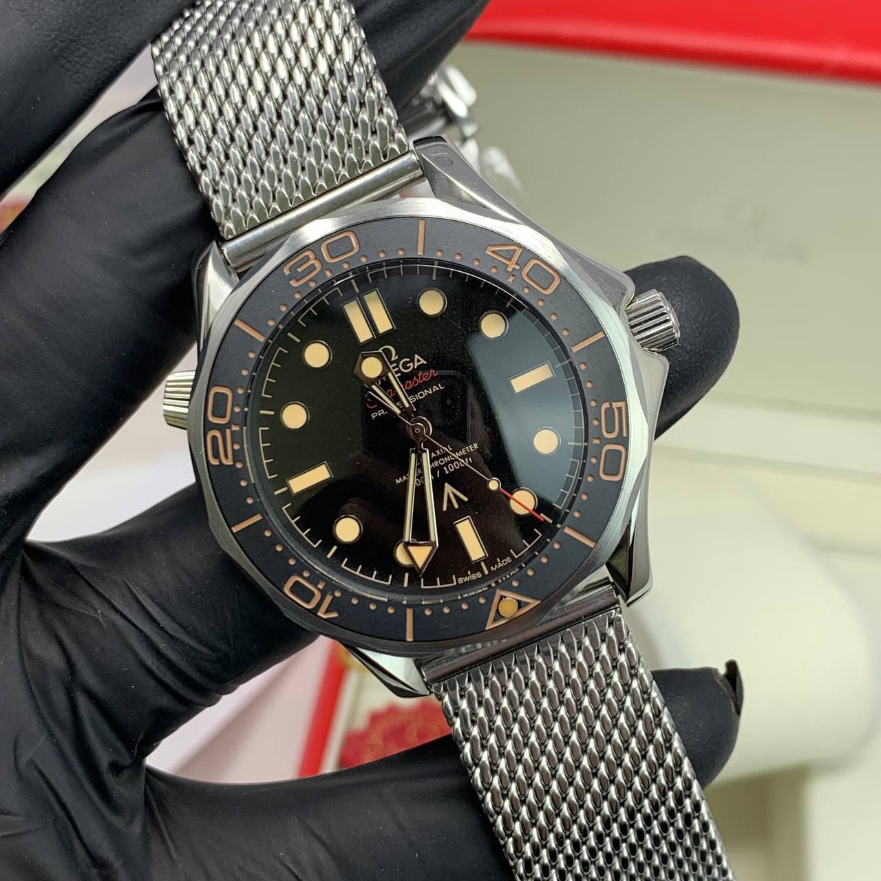 Omega Seamaster Diver 007 Edition "No Time to Die" Black Dial 210.90.42.20.01.001 Men's Watch Reps UK Best Quality Sale AAA Replica