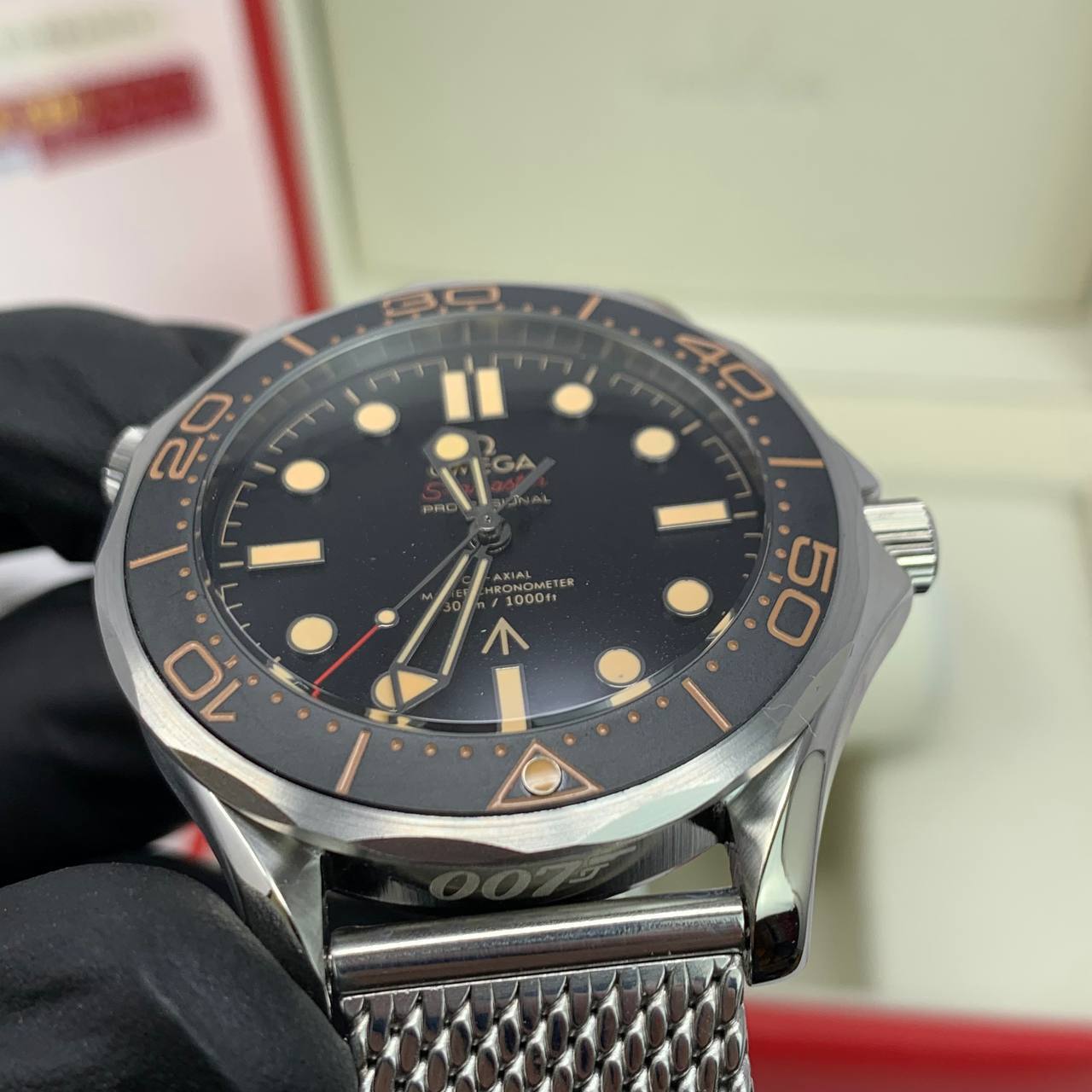 Omega Seamaster Diver 007 Edition "No Time to Die" Black Dial 210.90.42.20.01.001 Men's Watch Reps UK Best Quality Sale AAA Replica