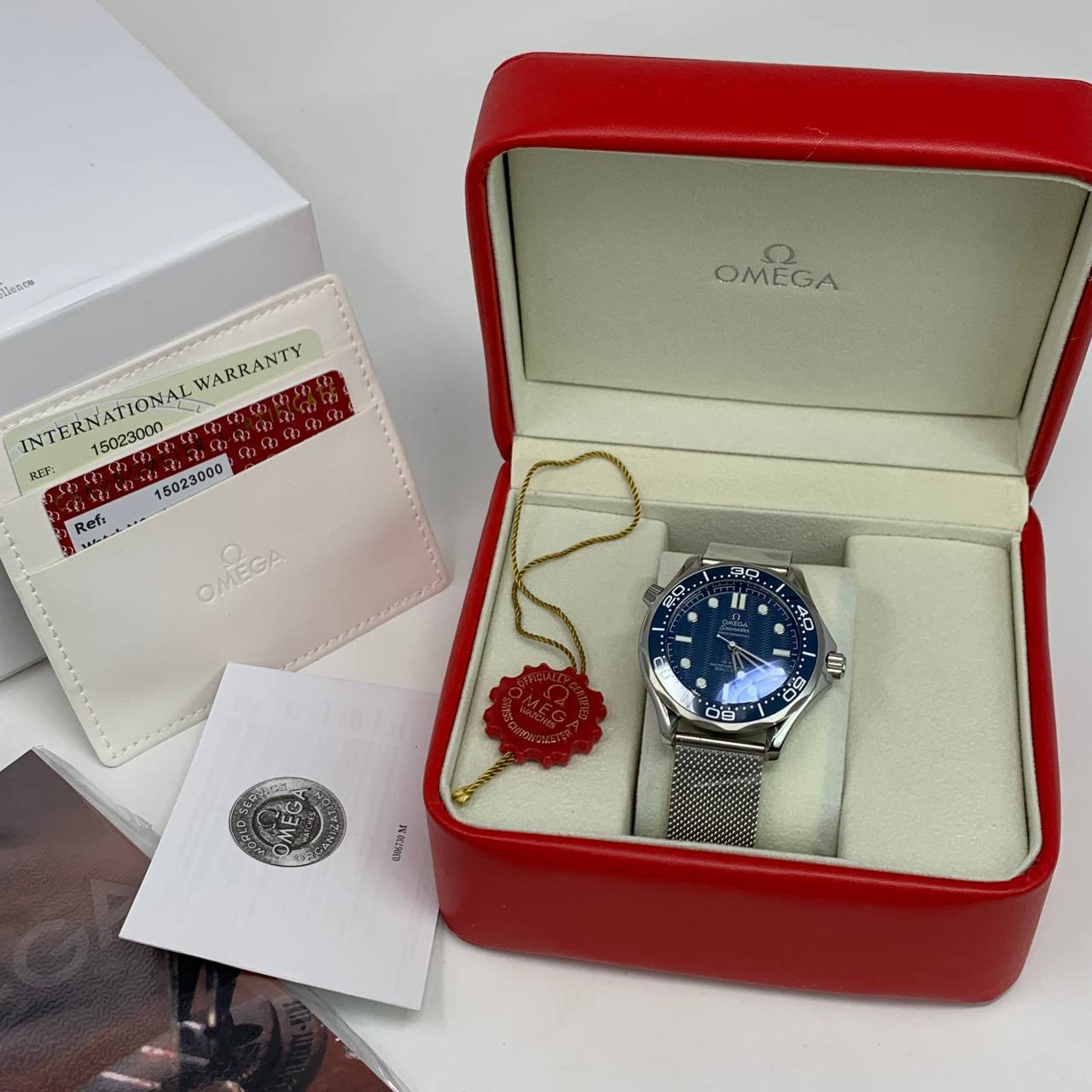 Omega Seamaster Diver James Bond 60th Anniversary Blue Dial 210.30.42.20.03.002 Men's Watch Reps UK Best Quality Sale AAA Replica