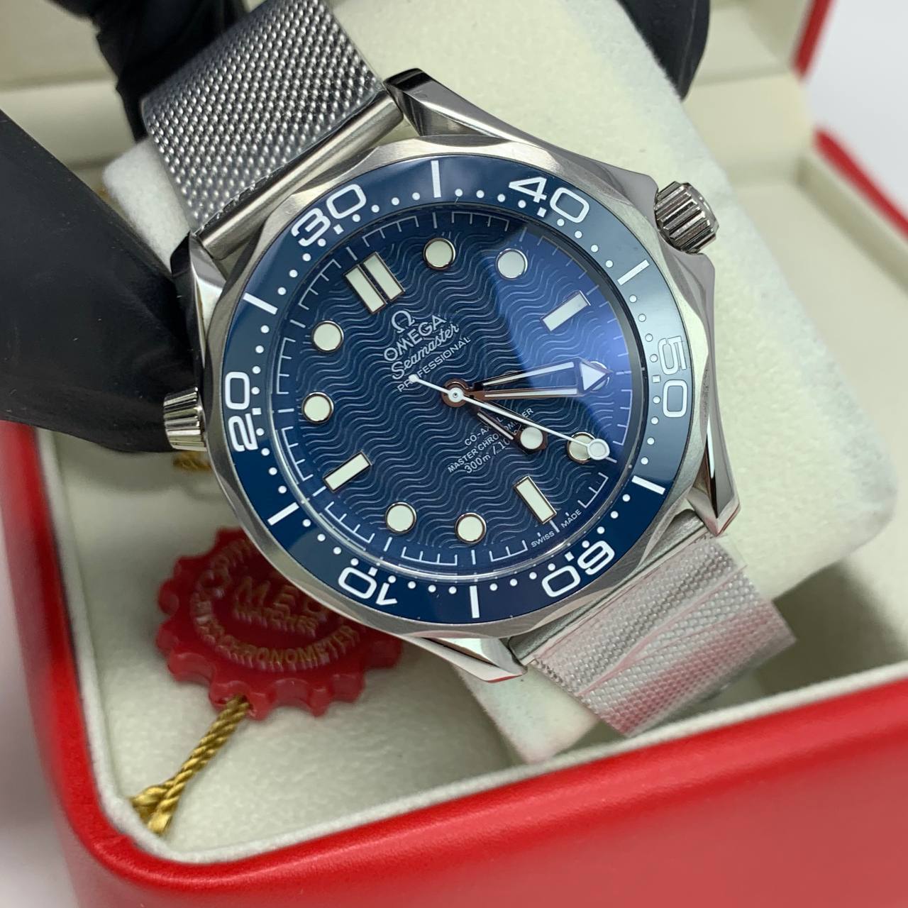Omega Seamaster Diver James Bond 60th Anniversary Blue Dial 210.30.42.20.03.002 Men's Watch Reps UK Best Quality Sale AAA Replica