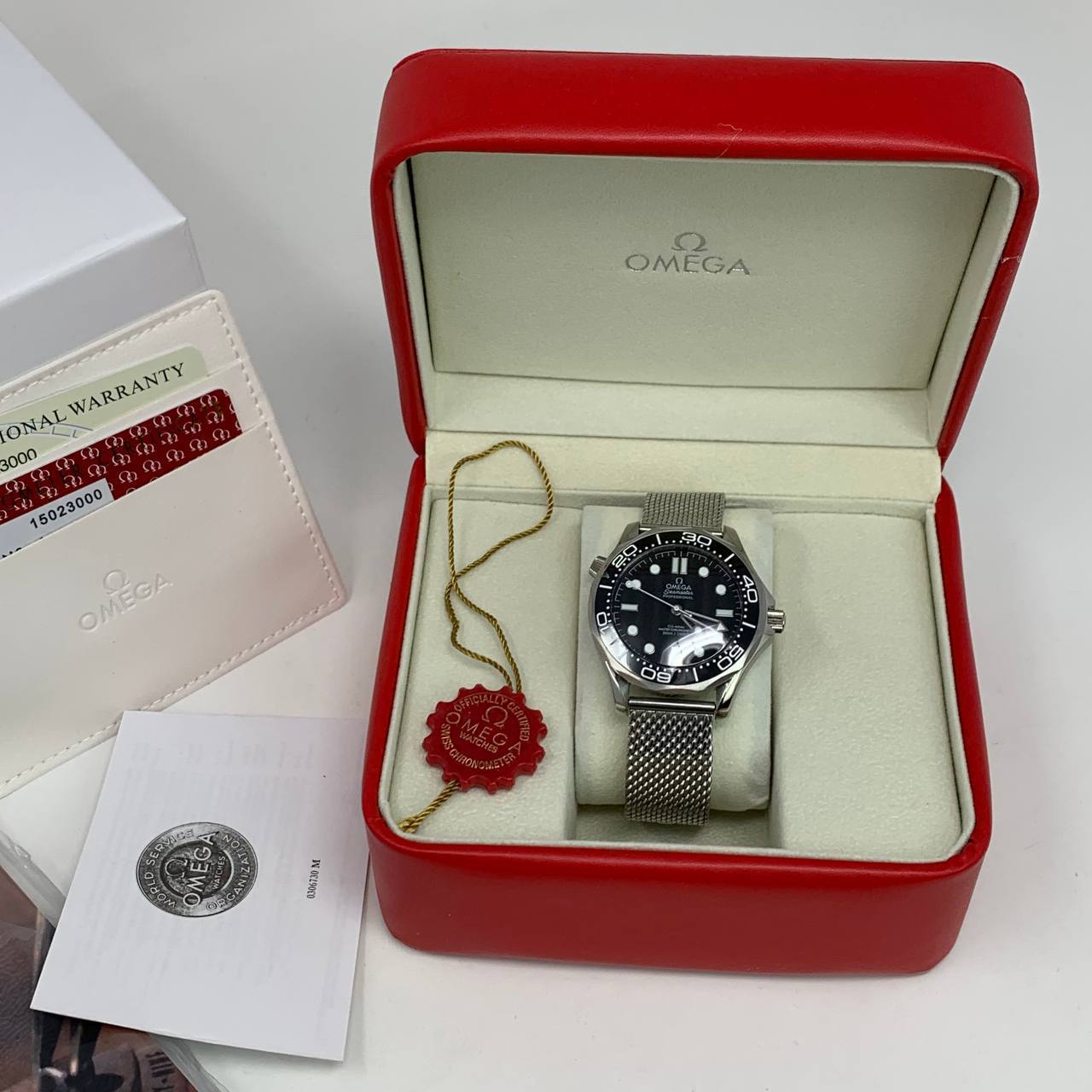 Omega Seamaster Diver James Bond 60th Anniversary Black Dial  210.30.42.20.01.001 Men's Watch Reps UK Best Quality Sale AAA Replica