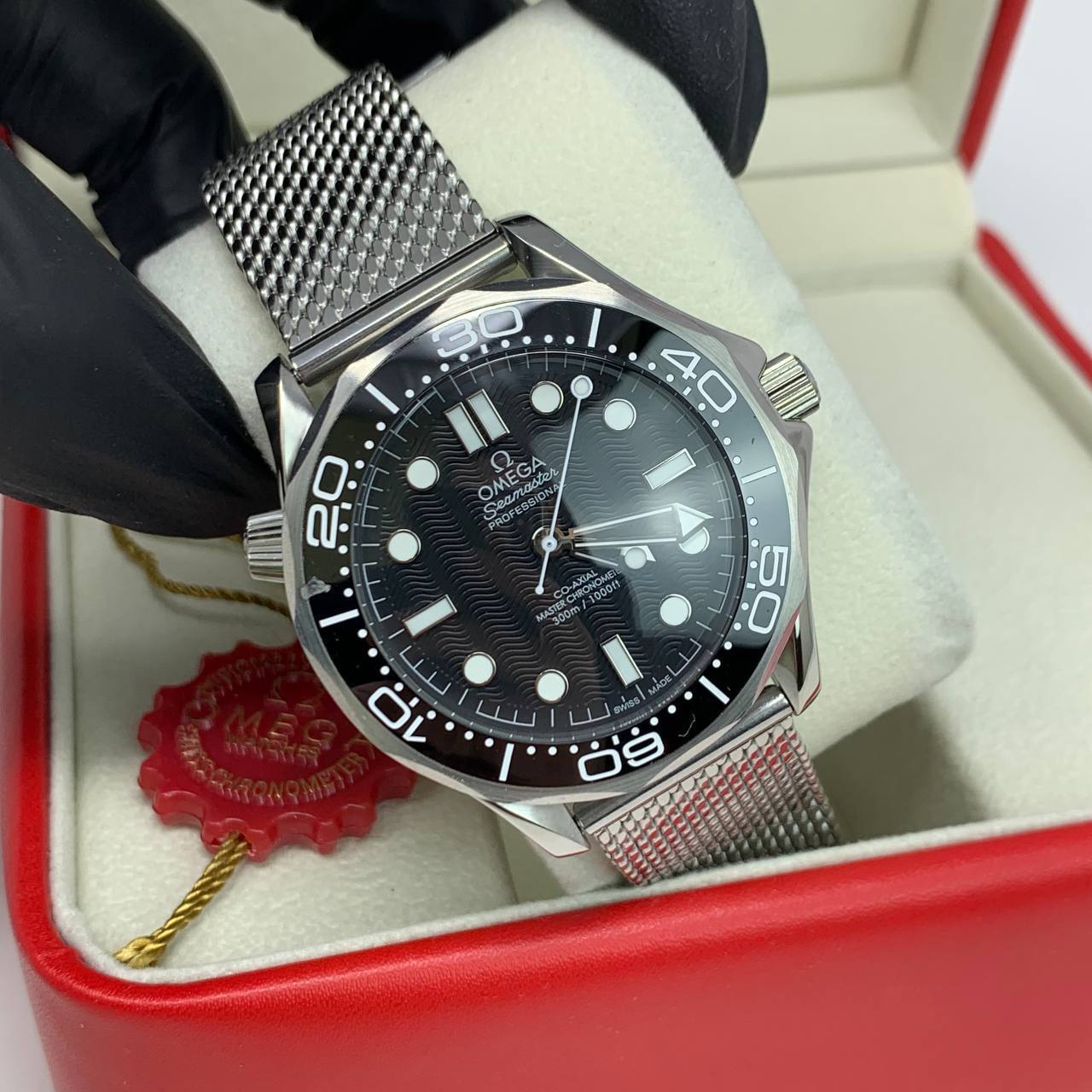Omega Seamaster Diver James Bond 60th Anniversary Black Dial  210.30.42.20.01.001 Men's Watch Reps UK Best Quality Sale AAA Replica