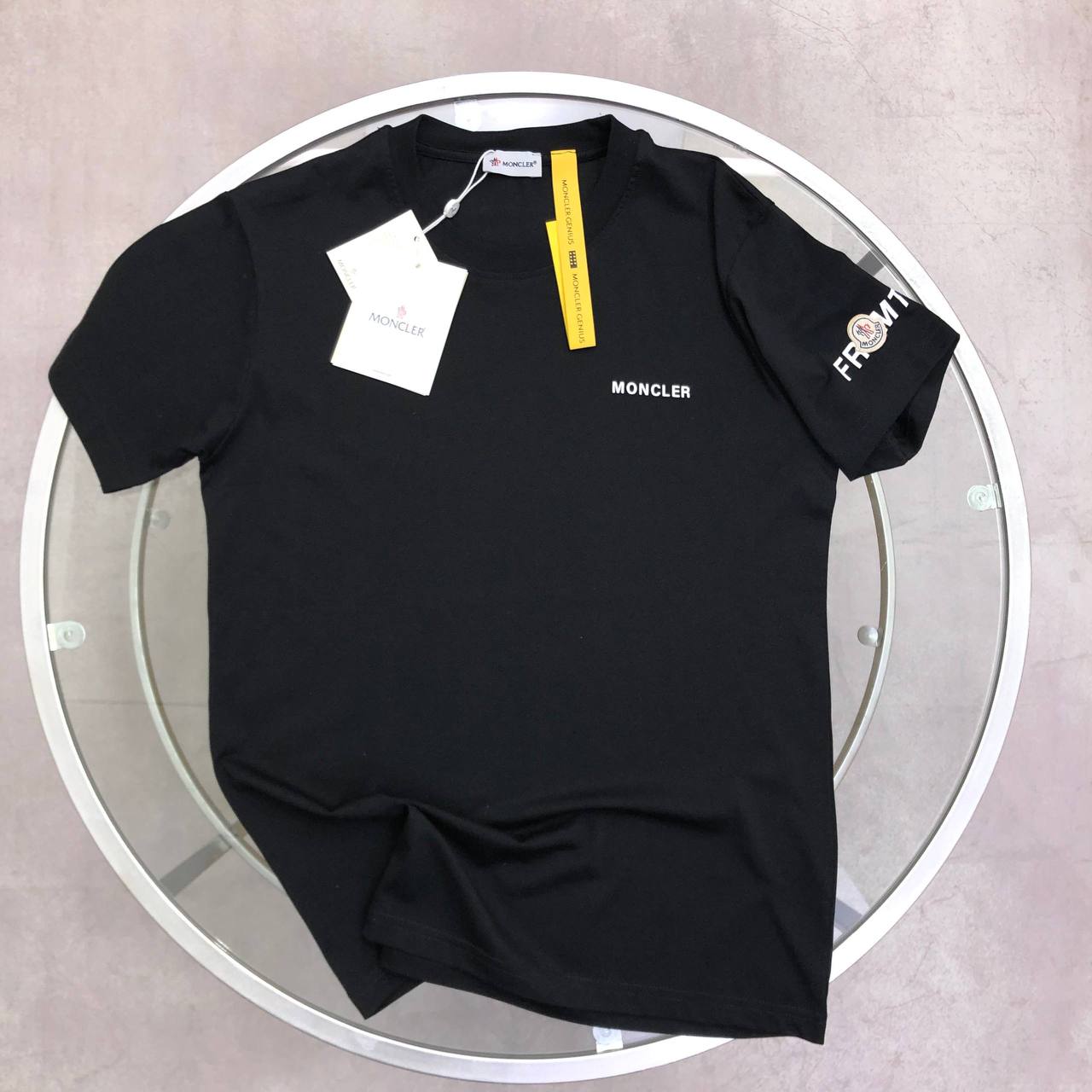 Moncler Genius x Fragment Short Sleeve in 2 Colors T-Shirts Men's Women's Reps Sale UK Best Quality Replica