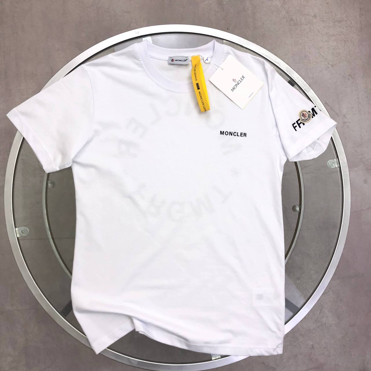 Moncler Genius x Fragment Short Sleeve in 2 Colors T-Shirts Men's Women's Reps Sale UK Best Quality Replica