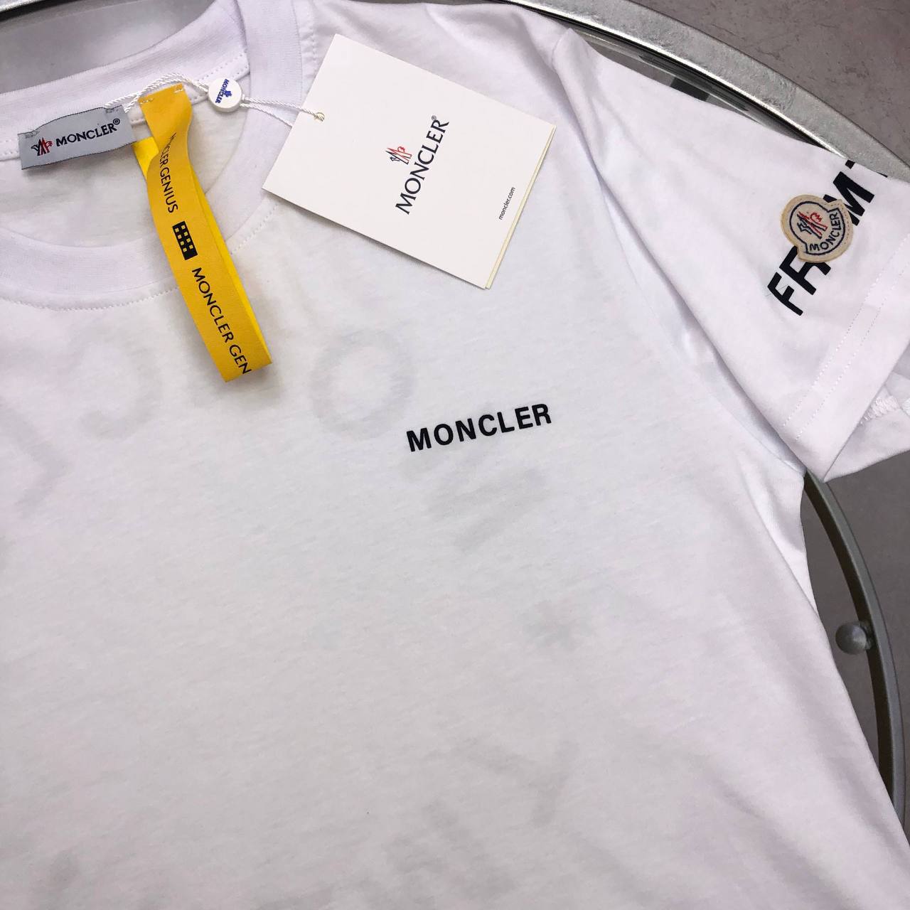 Moncler Genius x Fragment Short Sleeve in 2 Colors T-Shirts Men's Women's Reps Sale UK Best Quality Replica