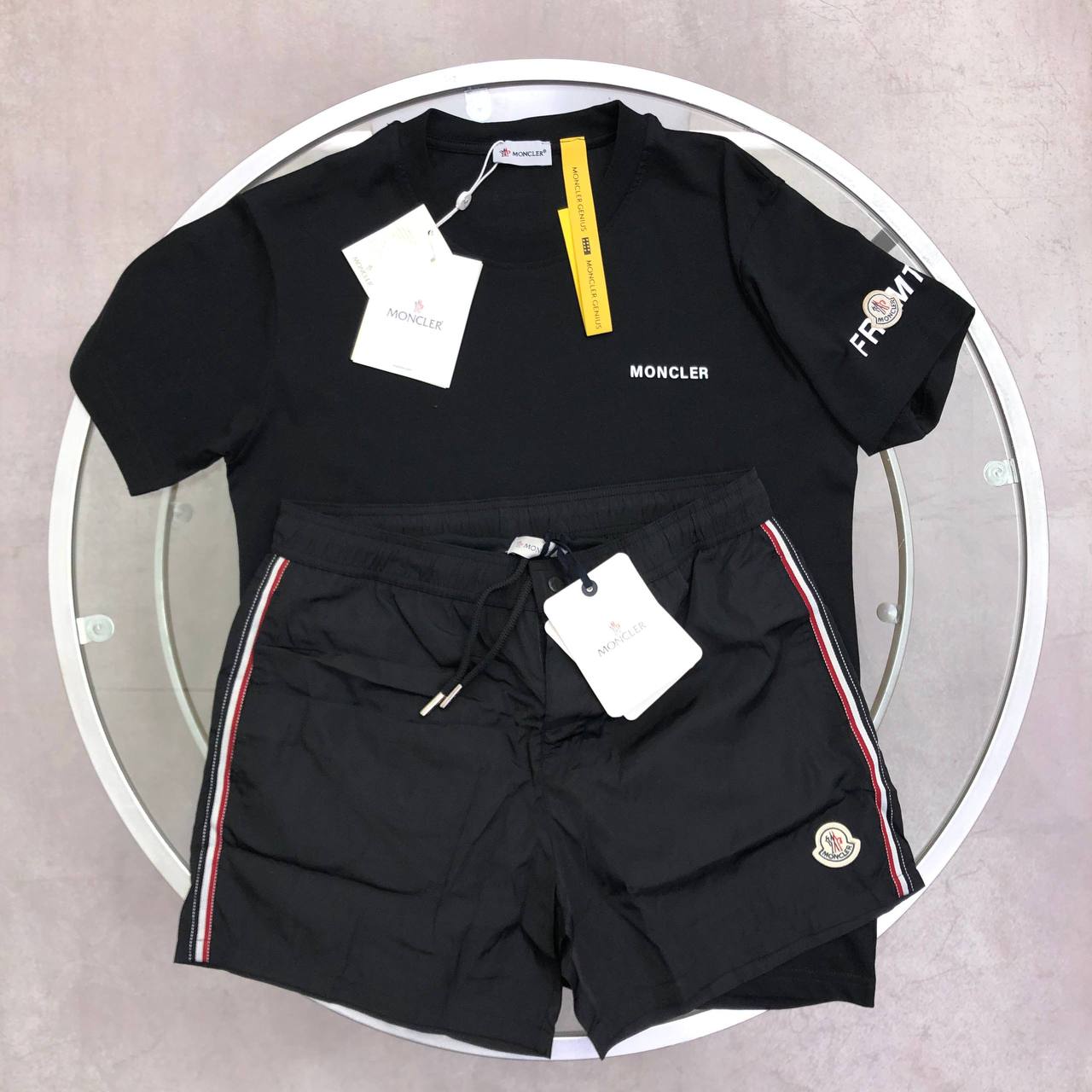 Moncler Genius x Fragment Short Sleeve T-Shirts & Shorts Set in Different Colors Men's Women's Reps Sale UK Best Quality Replica