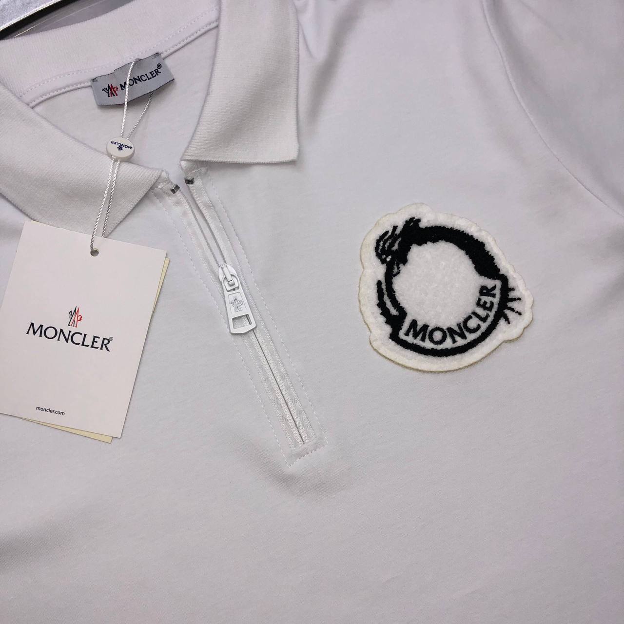 Moncler Year of the Dragon Half-Zip Polo Shirts Men's in 2 Colors Reps Sale UK Best Sale Quality AAA Replica