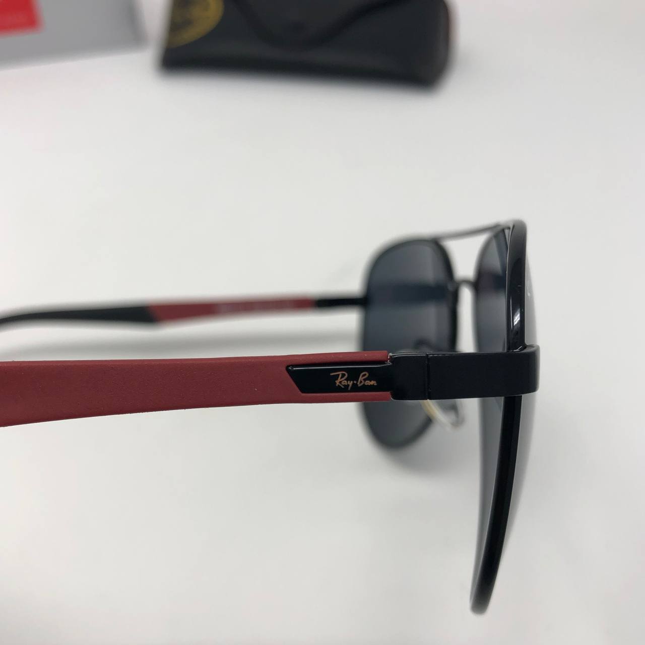 Ray Ban RB8313M Scuderia Ferrari Collection Aviator Black Frame Sunglasses Men's Women's Reps Sale UK Best Quality Sale AAA Replica