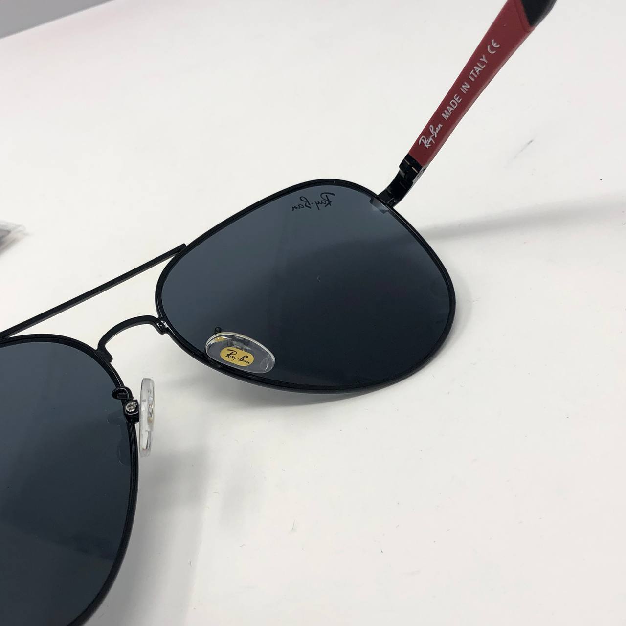 Ray Ban RB8313M Scuderia Ferrari Collection Aviator Black Frame Sunglasses Men's Women's Reps Sale UK Best Quality Sale AAA Replica