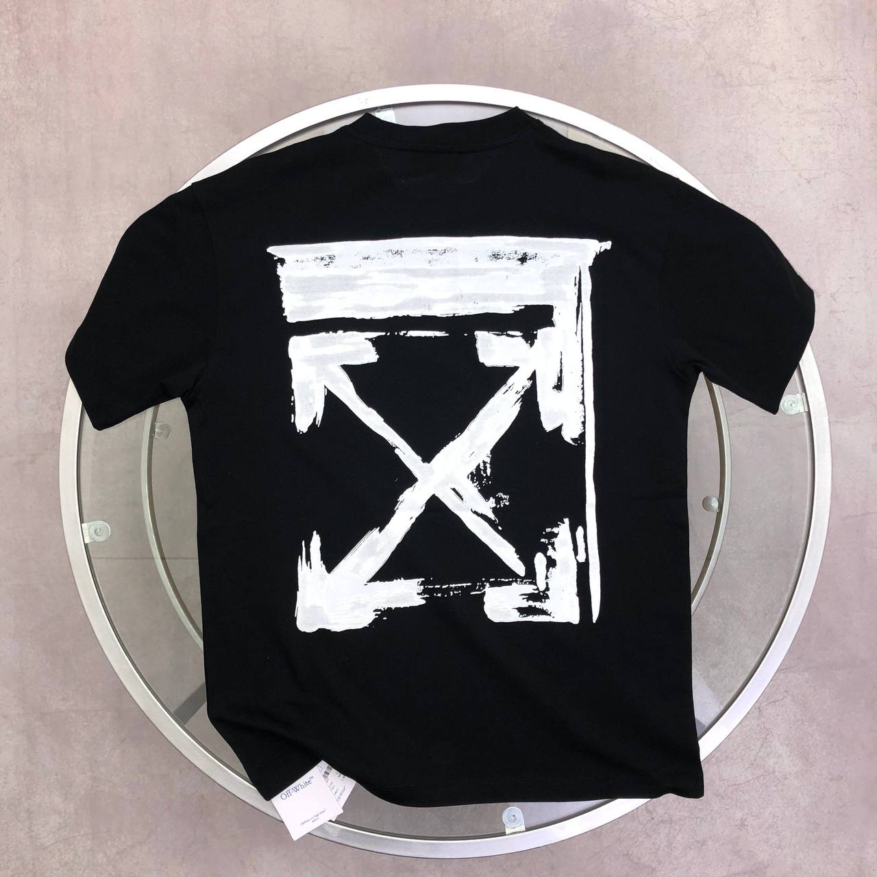 Off-White Men's Ink Arrow Slim Fit Men's Women's T-Shirts in 2 Colors Reps Sale UK Best Quality AAA Replica