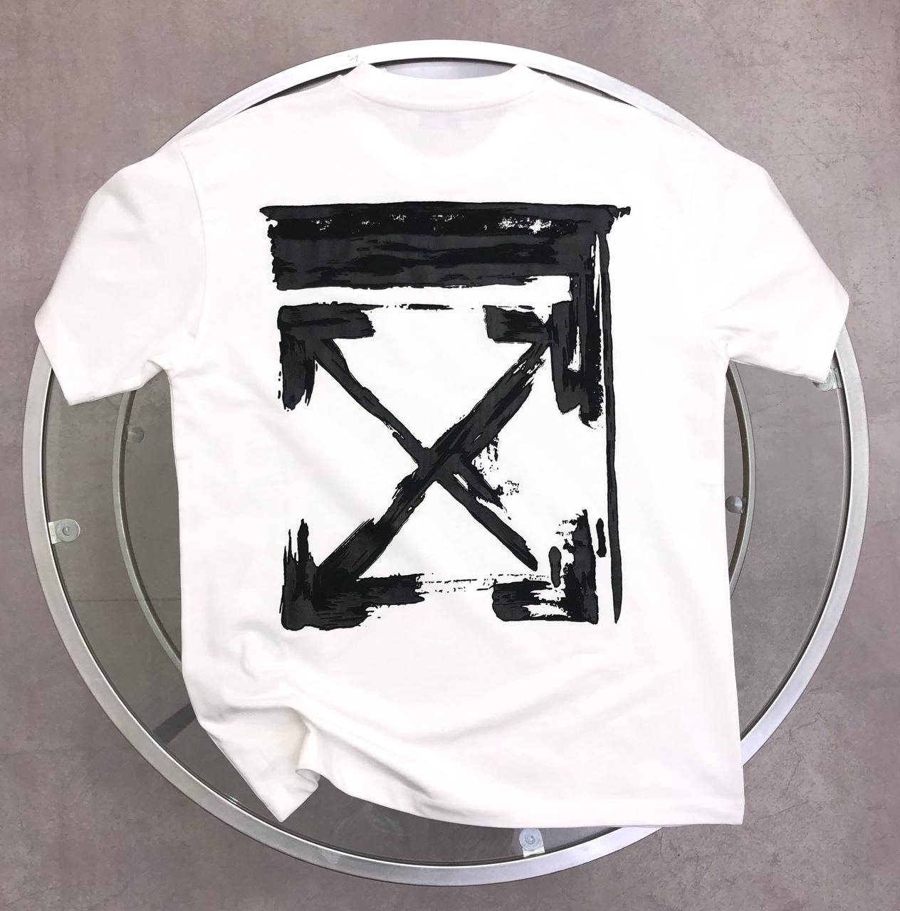 Off-White Men's Ink Arrow Slim Fit Men's Women's T-Shirts in 2 Colors Reps Sale UK Best Quality AAA Replica