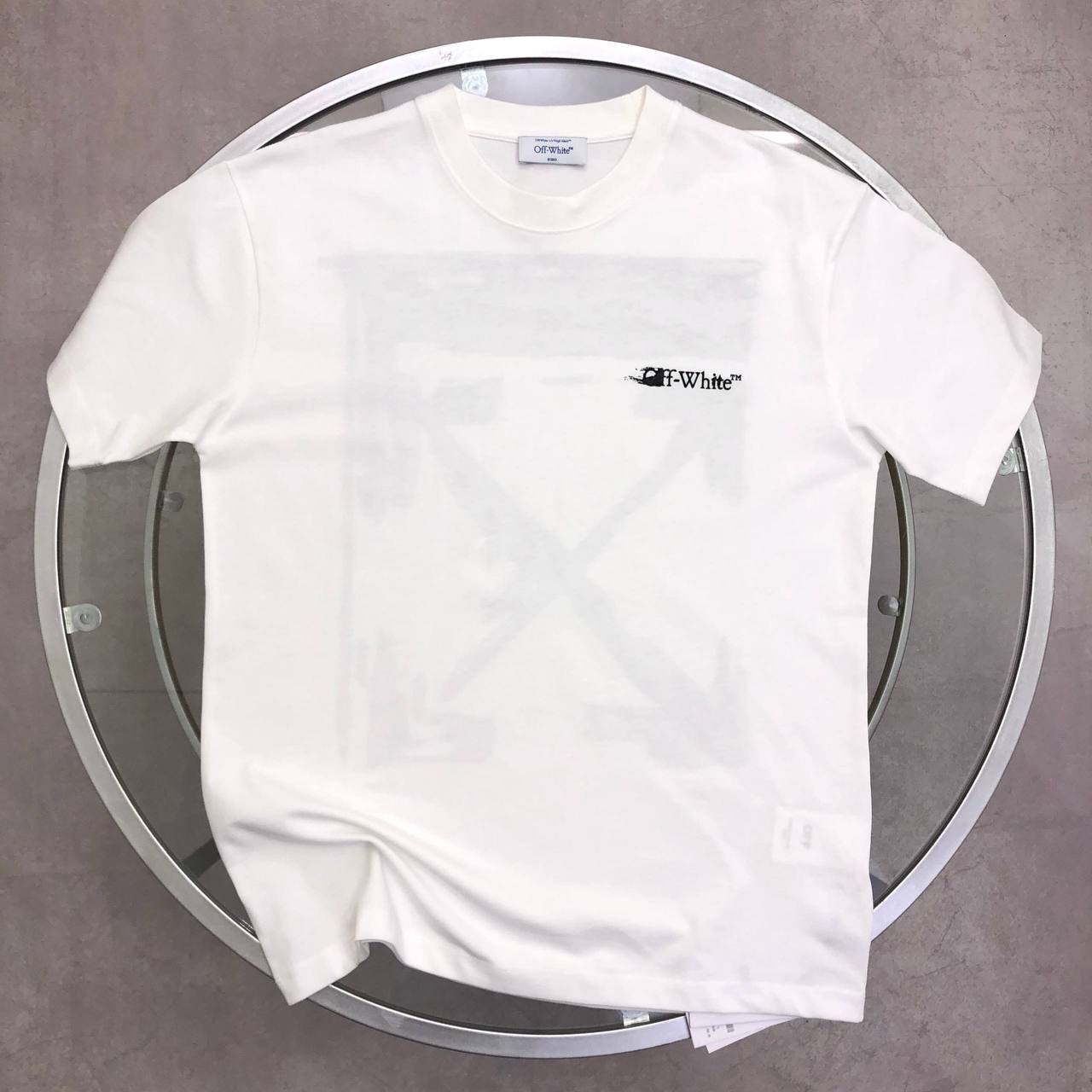 Off-White Men's Ink Arrow Slim Fit Men's Women's T-Shirts in 2 Colors Reps Sale UK Best Quality AAA Replica