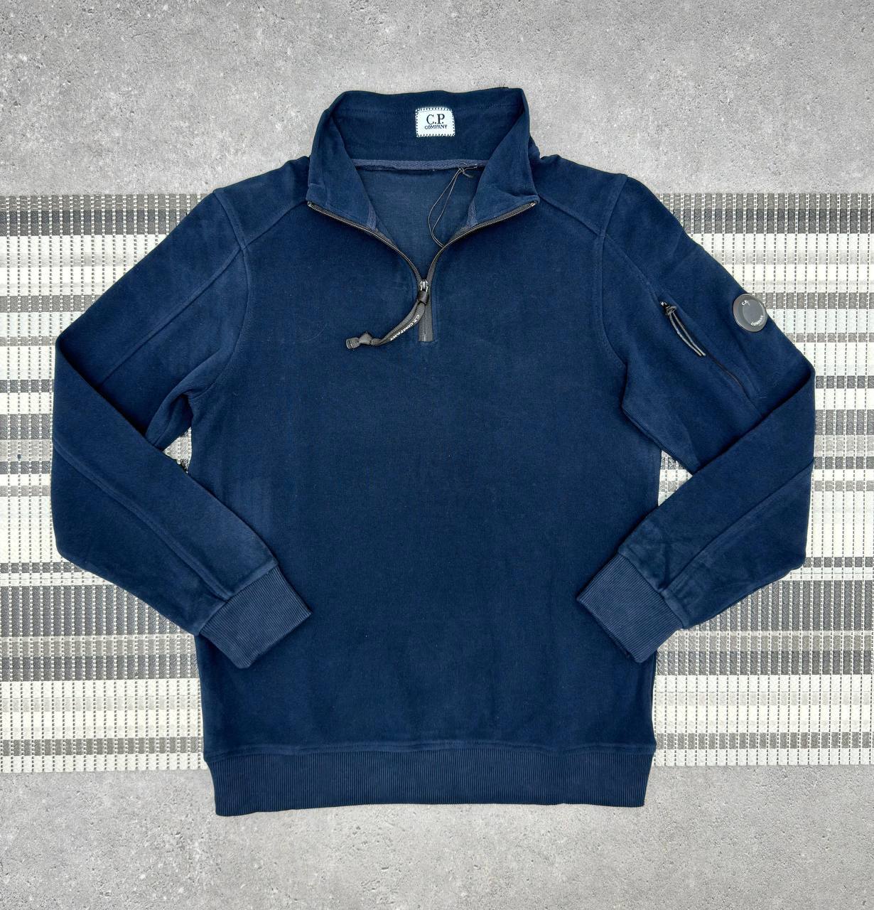 C.P. Company Lens Detail Sleeve Quarter-Zip Jumpers Men's Women's in Different Colors Reps UK Best Quality AAA Replica