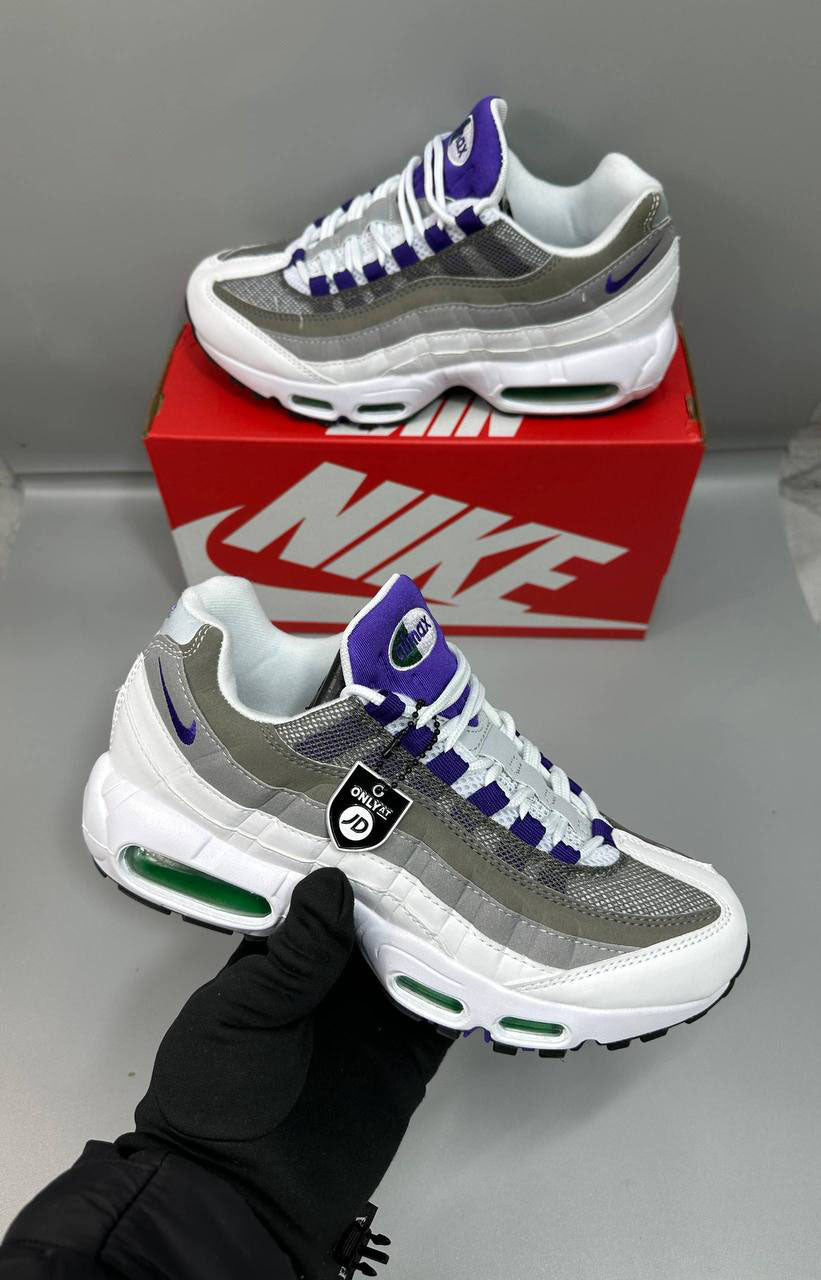 Nike Air Max 95 "White/Grape" HJ5996-100 Trainers Men's Reps UK Best Quality Sale AAA Replica