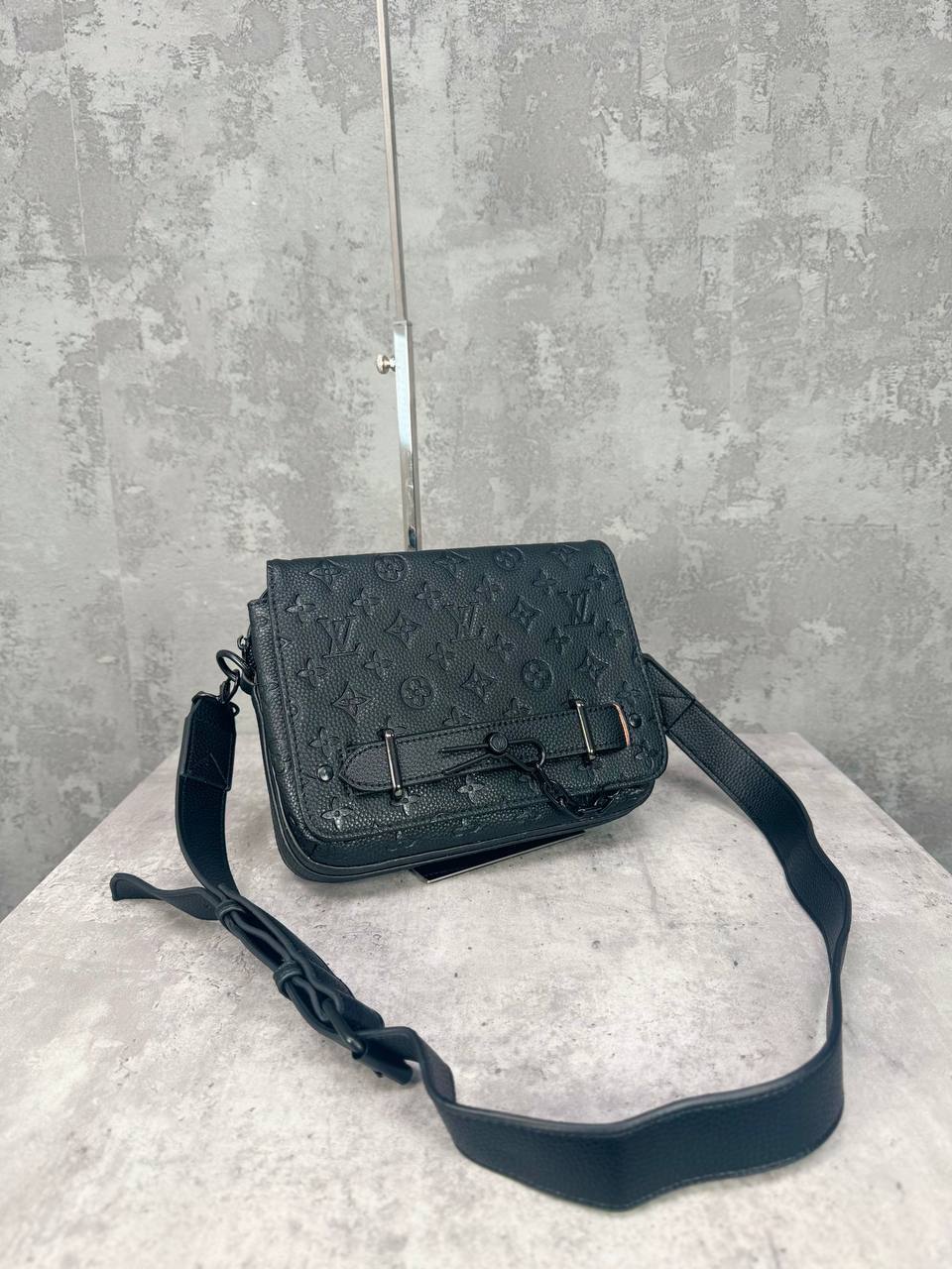 Louis Vuitton Steamer Monogram Taurillon Messenger Black Women's Men's Bags Reps Sale UK Best Quality AAA Replica