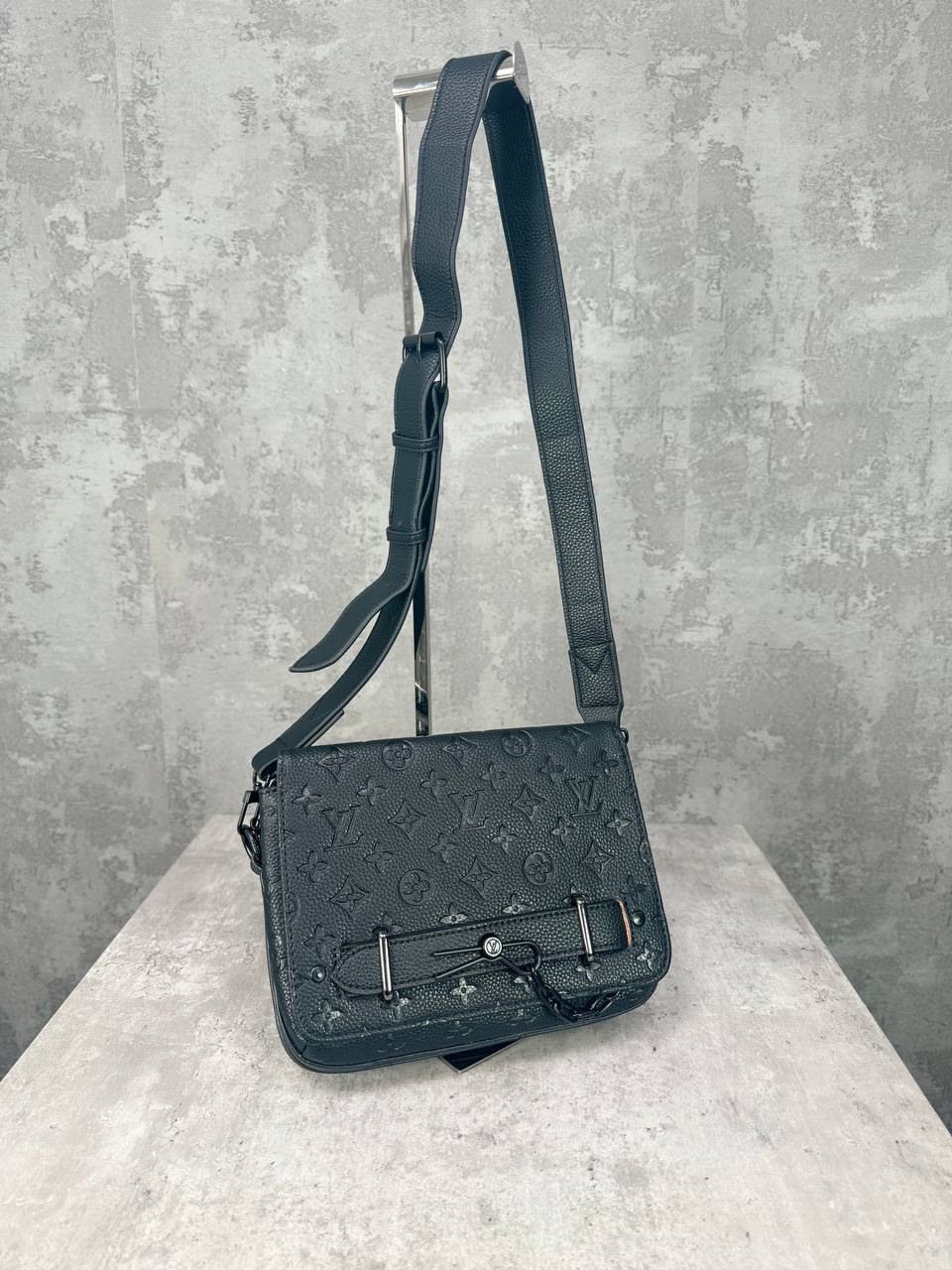 Louis Vuitton Steamer Monogram Taurillon Messenger Black Women's Men's Bags Reps Sale UK Best Quality AAA Replica