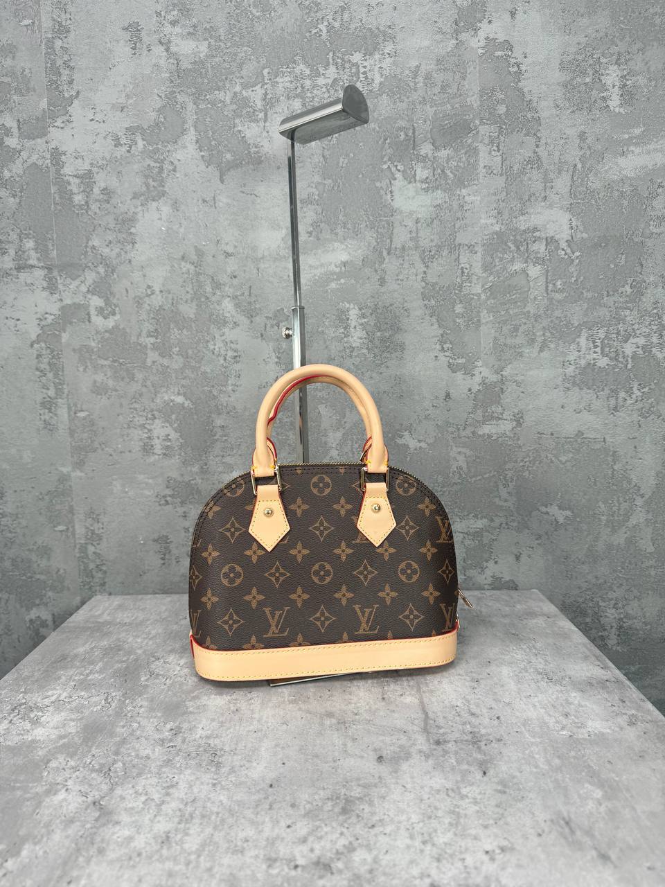 Louis Vuitton Alma Monogram Brown Beige Luxury Women's Bags Reps Sale UK Best Quality AAA Replica