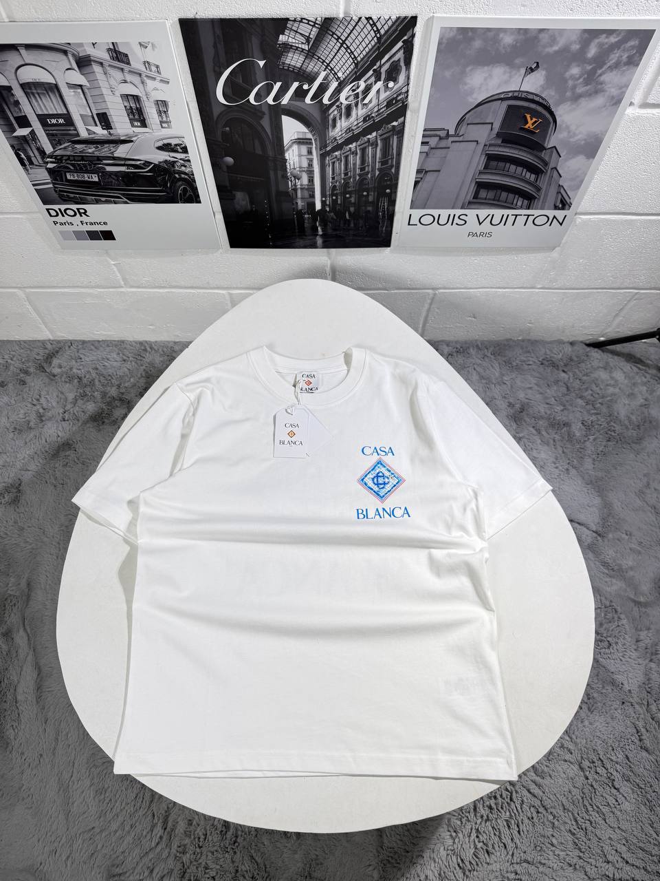 Casablanca Pool Short Sleeve Men's Women's T-Shirts in Different Colors Reps Sale UK Best Quality AAA Replica