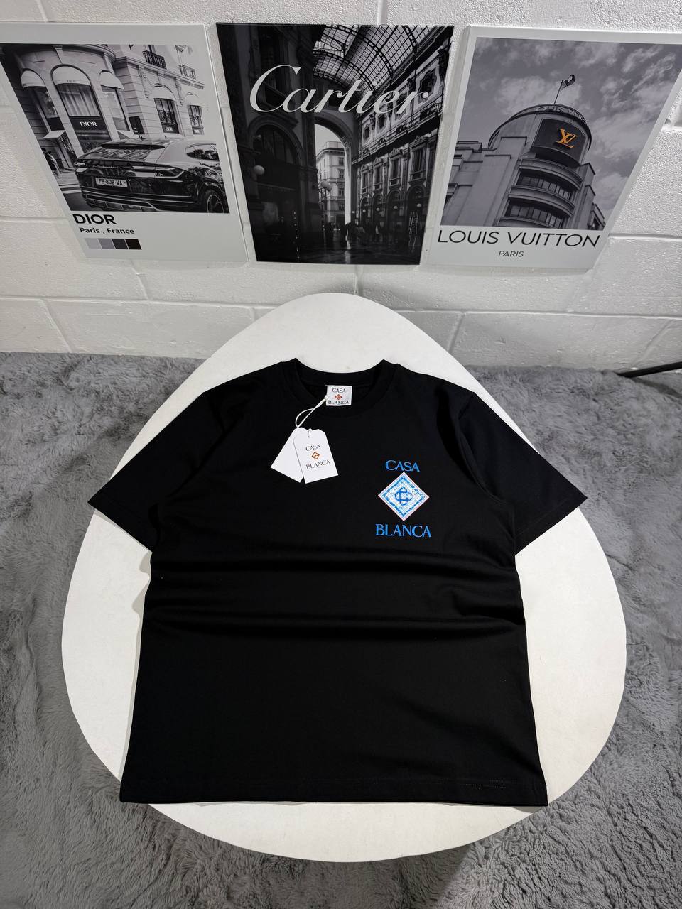 Casablanca Pool Short Sleeve Men's Women's T-Shirts in Different Colors Reps Sale UK Best Quality AAA Replica