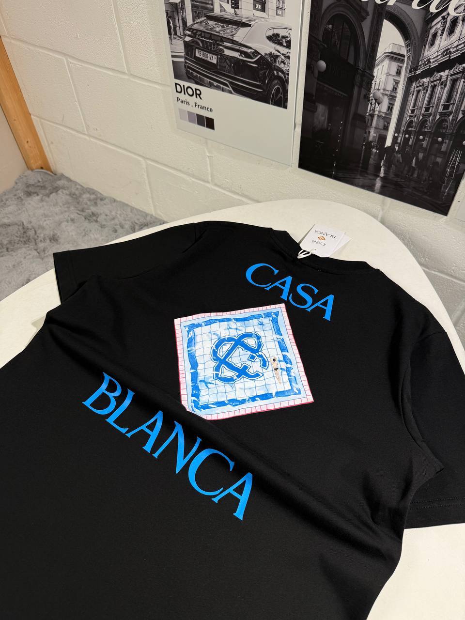 Casablanca Pool Short Sleeve Men's Women's T-Shirts in Different Colors Reps Sale UK Best Quality AAA Replica