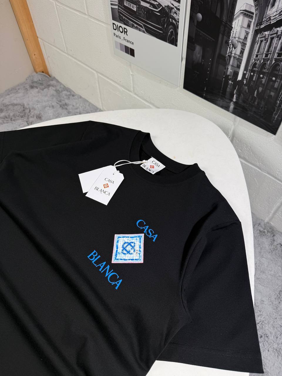 Casablanca Pool Short Sleeve Men's Women's T-Shirts in Different Colors Reps Sale UK Best Quality AAA Replica