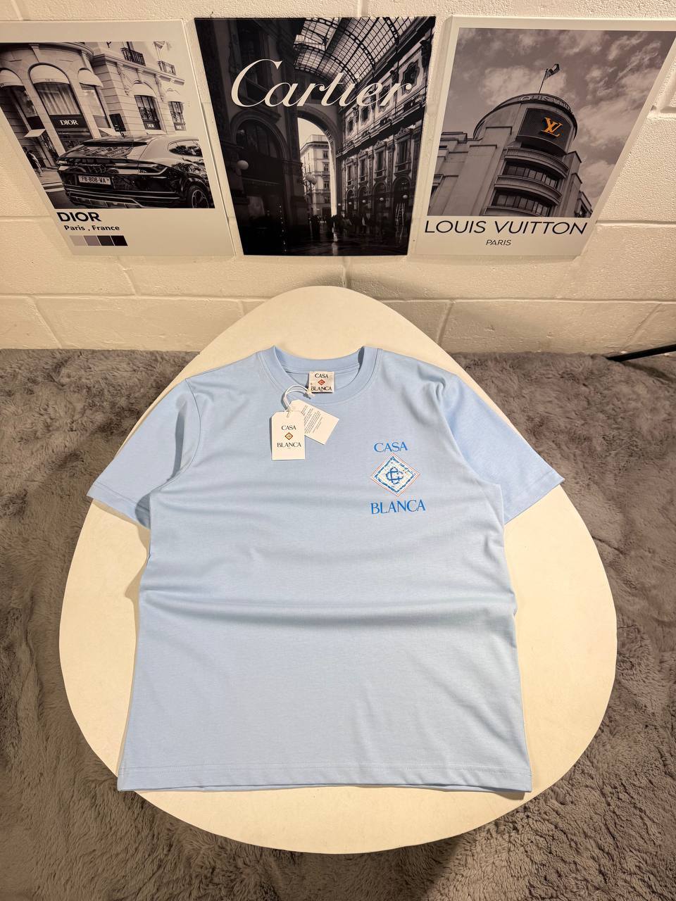Casablanca Pool Short Sleeve Men's Women's T-Shirts in Different Colors Reps Sale UK Best Quality AAA Replica