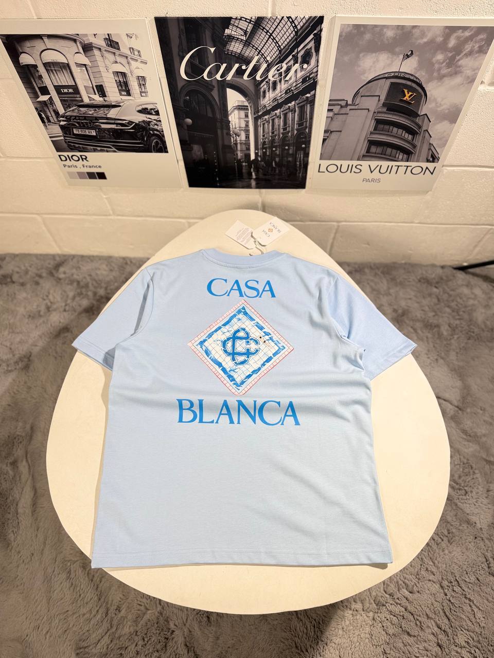 Casablanca Pool Short Sleeve Men's Women's T-Shirts in Different Colors Reps Sale UK Best Quality AAA Replica