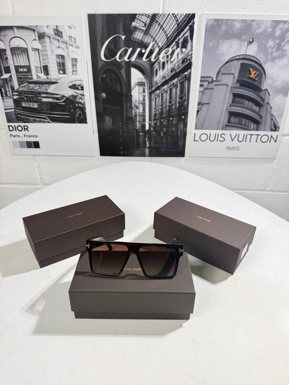 Tom Ford FT0709 Whyat Square Full Rim Brown Sunglasses Men's Women's Reps Sale UK Best Quality Sale AAA Replica