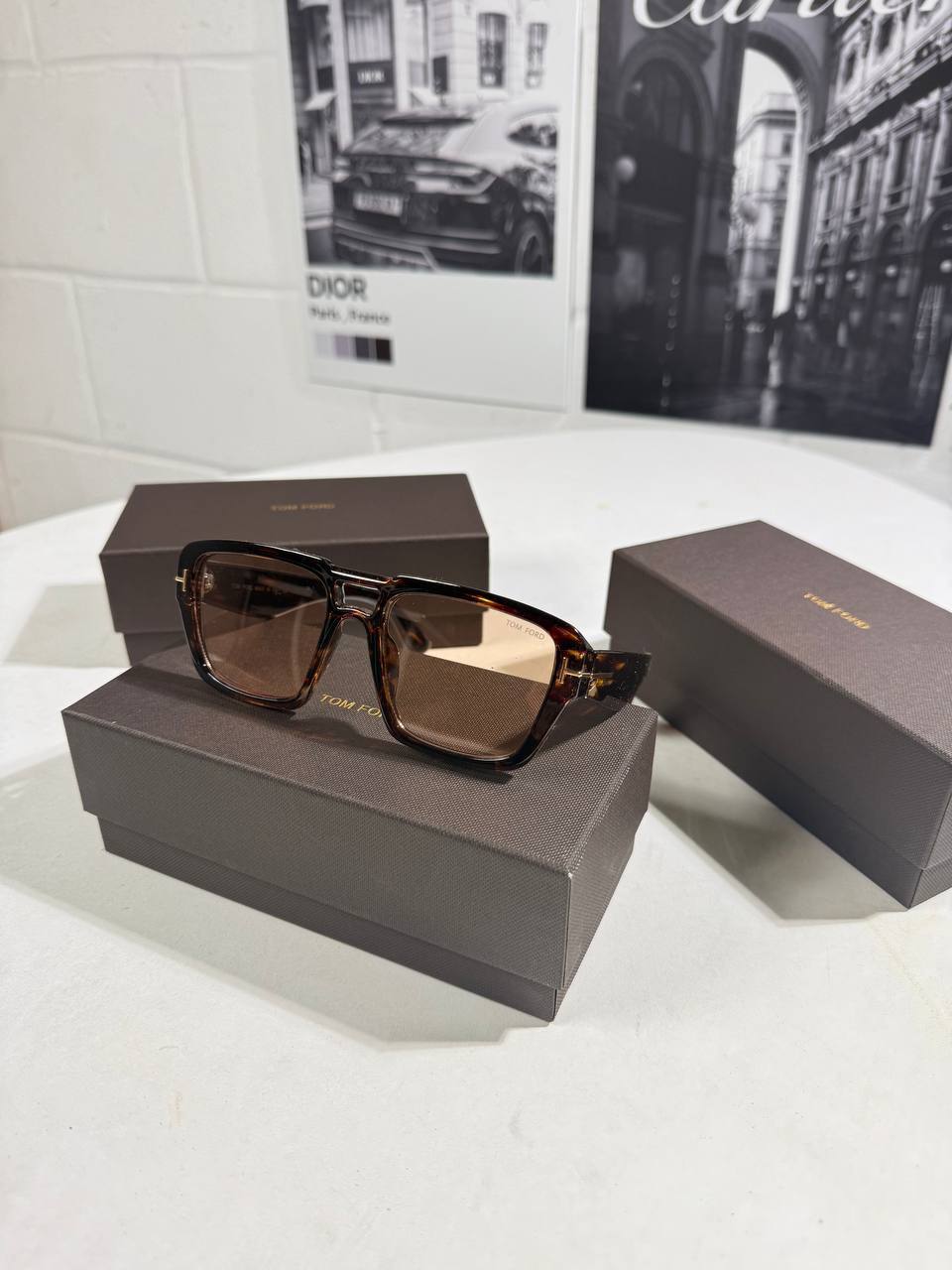 Tom Ford FT1153 Redford Square Frame Brown Sunglasses Men's Women's Reps Sale UK Best Quality Sale AAA Replica