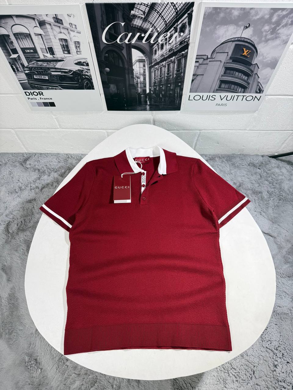 Gucci Contrast-Collar Logo Stretch Polo Shirts Men's in Different Colors Reps Sale UK Sale Best Quality AAA Replica