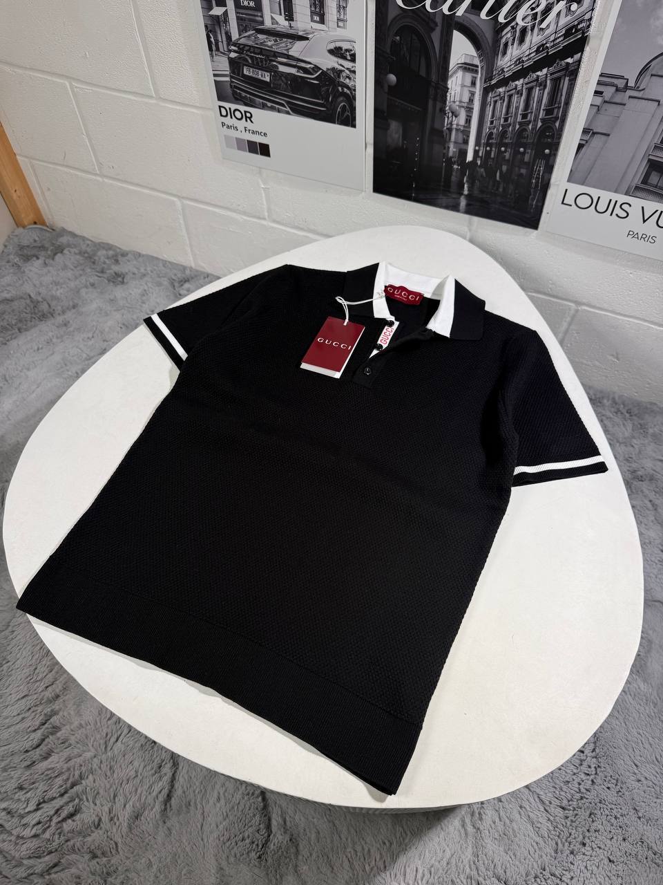 Gucci Contrast-Collar Logo Stretch Polo Shirts Men's in Different Colors Reps Sale UK Sale Best Quality AAA Replica