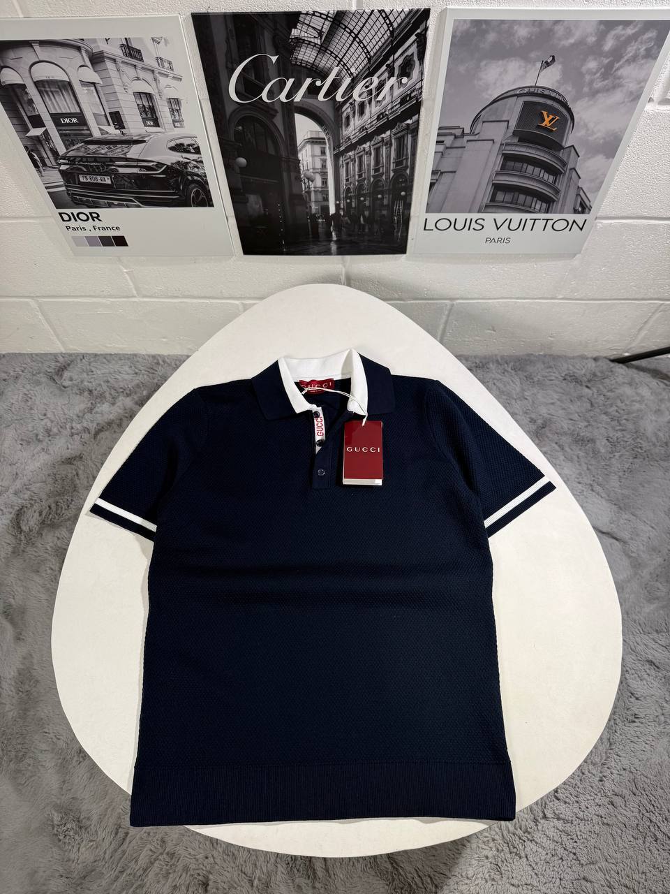 Gucci Contrast-Collar Logo Stretch Polo Shirts Men's in Different Colors Reps Sale UK Sale Best Quality AAA Replica