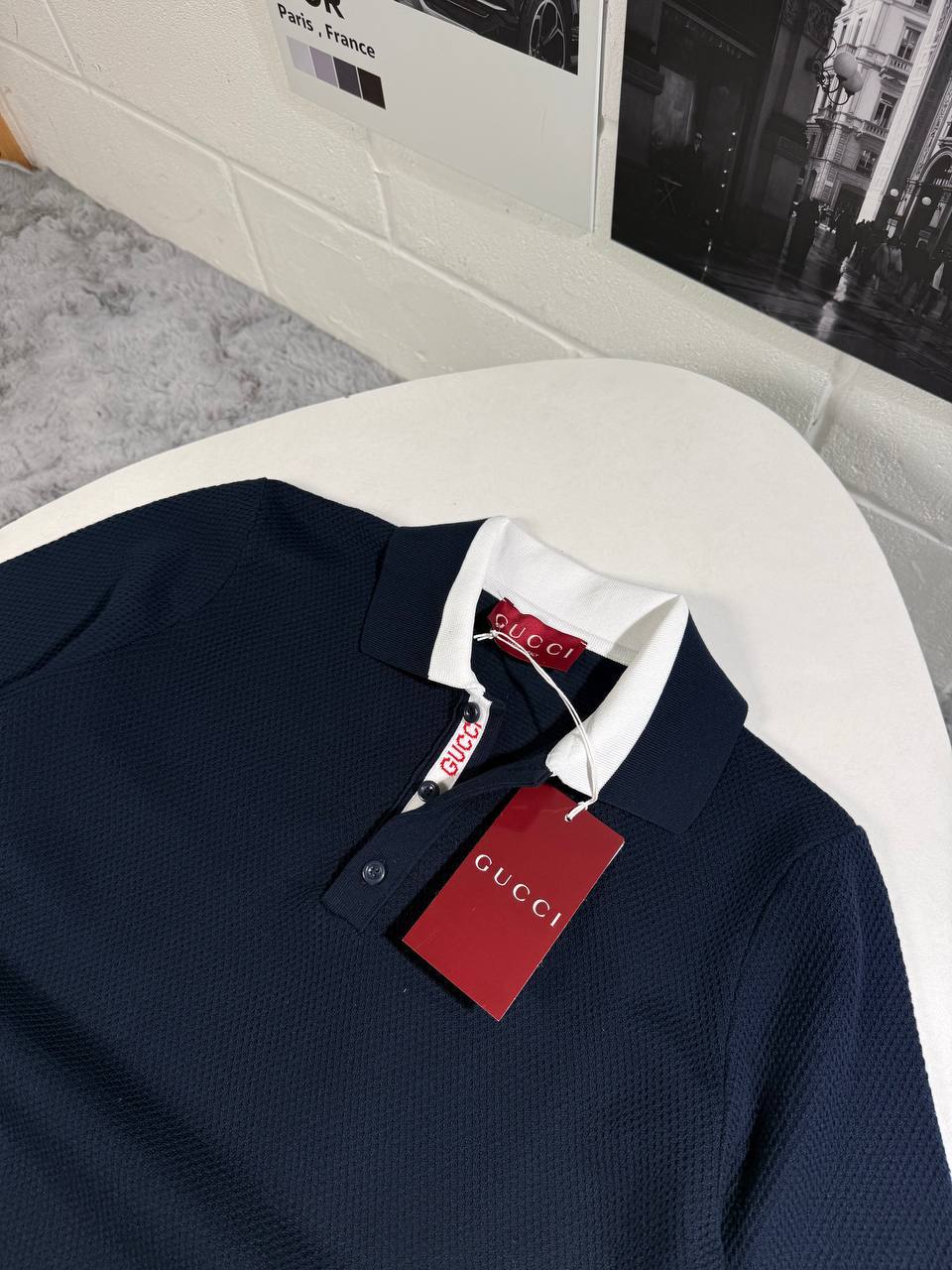 Gucci Contrast-Collar Logo Stretch Polo Shirts Men's in Different Colors Reps Sale UK Sale Best Quality AAA Replica