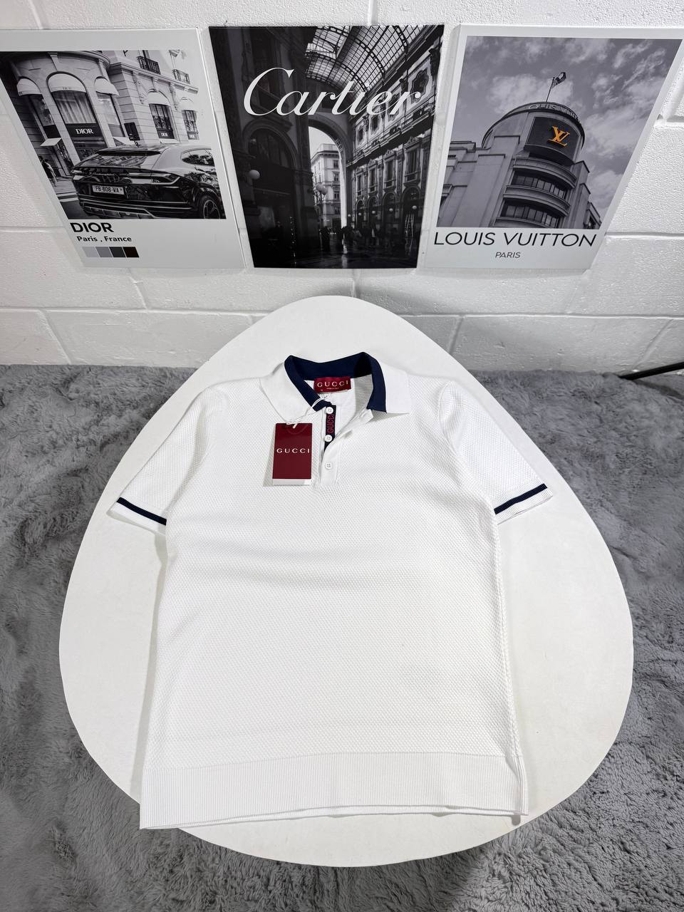 Gucci Contrast-Collar Logo Stretch Polo Shirts Men's in Different Colors Reps Sale UK Sale Best Quality AAA Replica