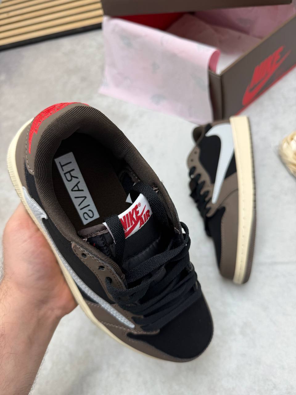 Nike Air Jordan 1 Retro Low OG SP "Travis Scott Mocha" CQ4277-001 Trainers Men's Reps Sale UK Best Quality Sale AAA Replica