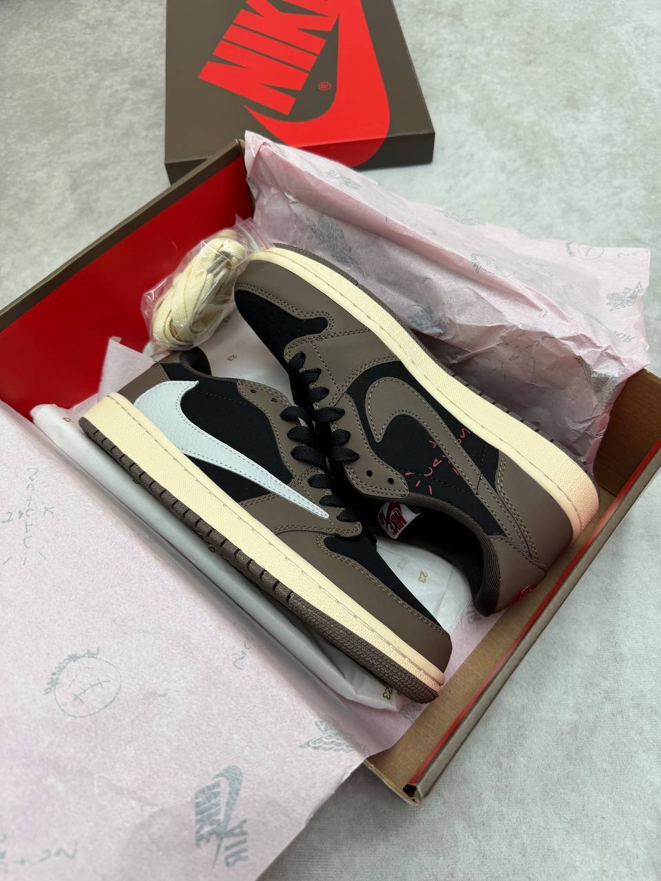 Nike Air Jordan 1 Retro Low OG SP "Travis Scott Mocha" CQ4277-001 Trainers Men's Reps Sale UK Best Quality Sale AAA Replica
