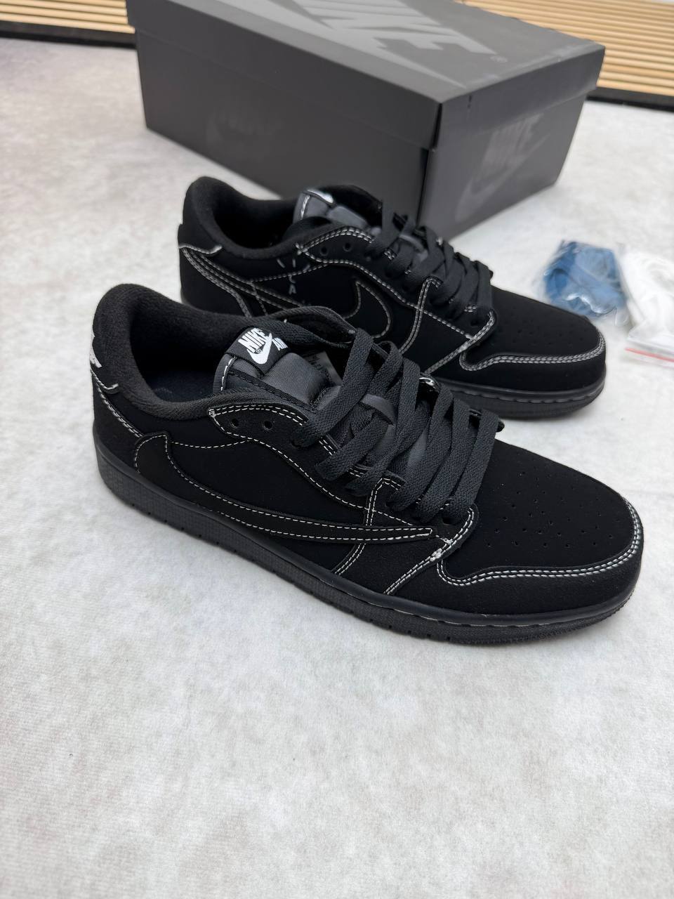 Nike Air Jordan 1 Retro Low OG SP "Travis Scott" in Black DM7866-001 Trainers Men's Reps Sale UK Best Quality Sale AAA Replica